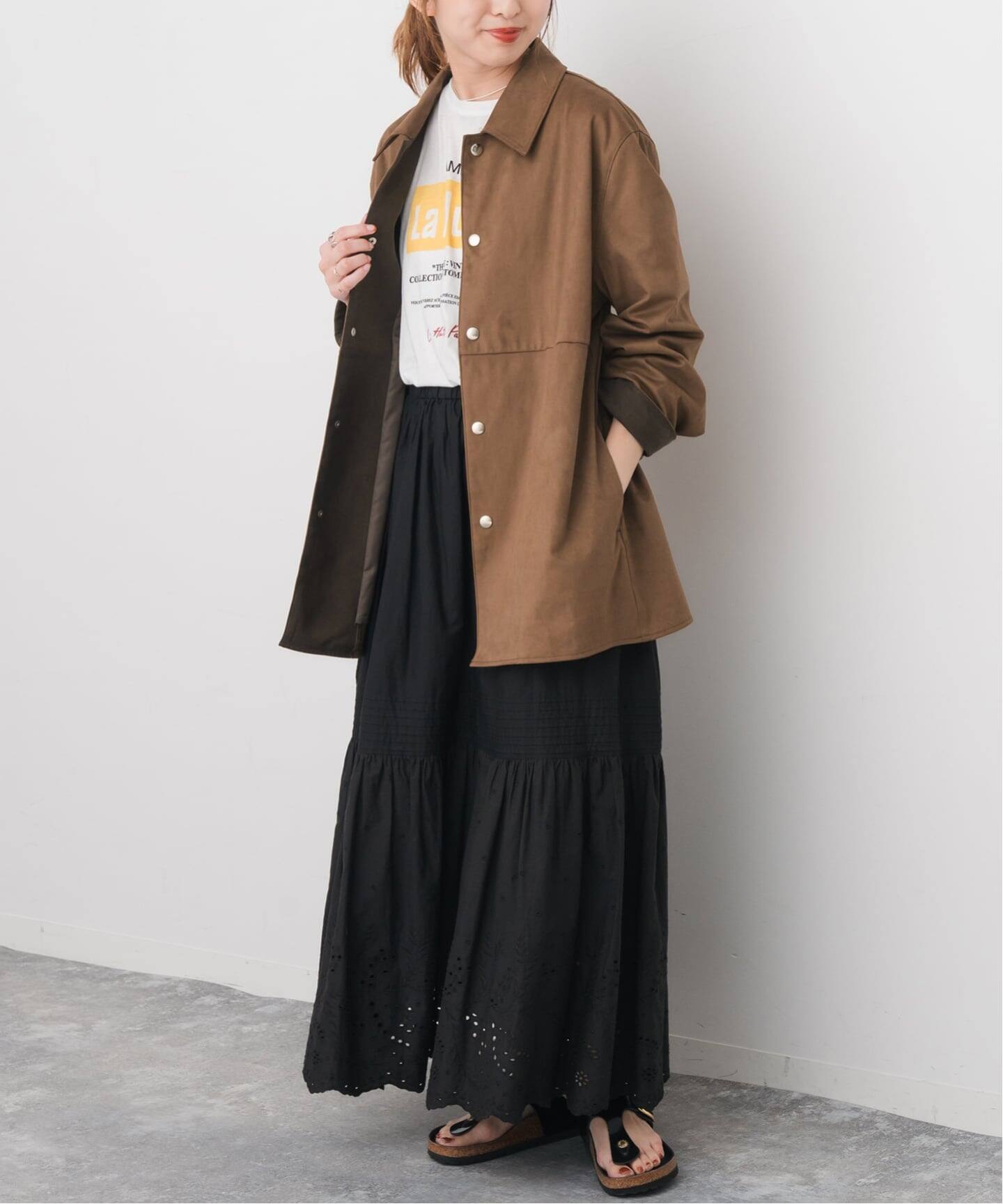 spick＆spanフェイクスエードオープンカラージャケット36サイズ Spick & Span｜《追加》フェイクスエードオープンカラージャケット