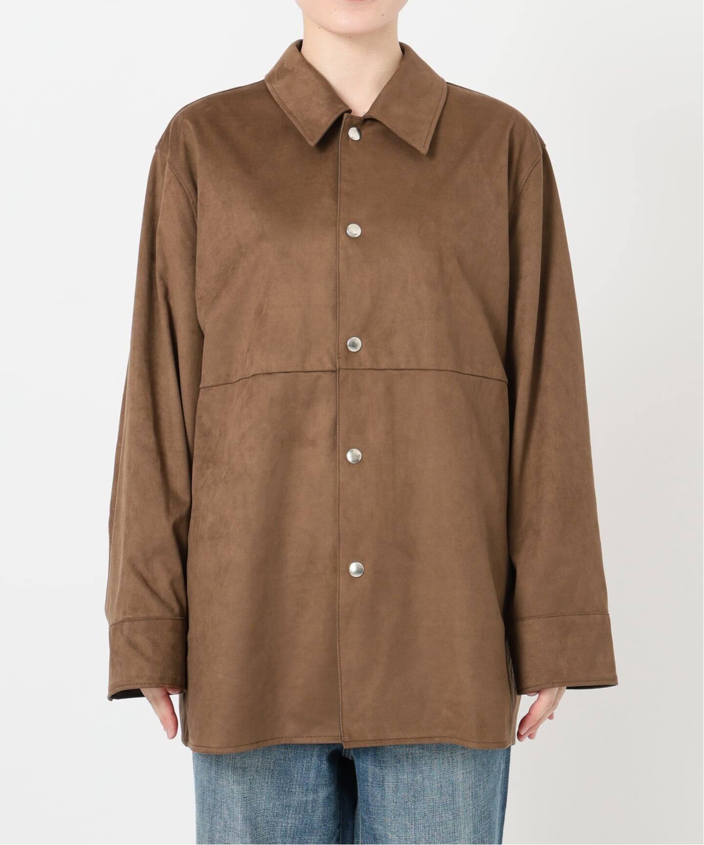 追加予約》フェイクスエードオープンカラージャケット（その他ブルゾン