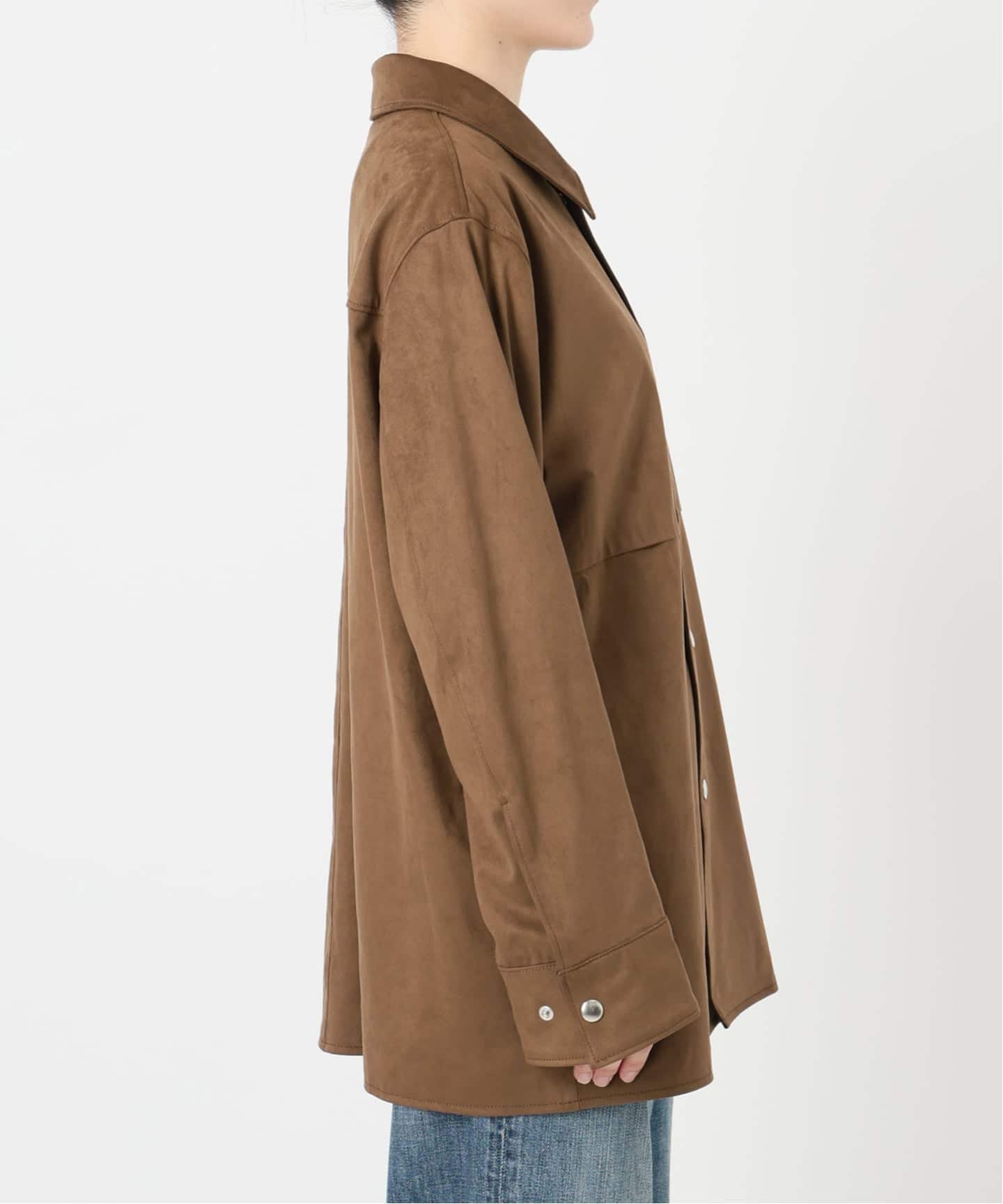 追加予約》フェイクスエードオープンカラージャケット（その他ブルゾン