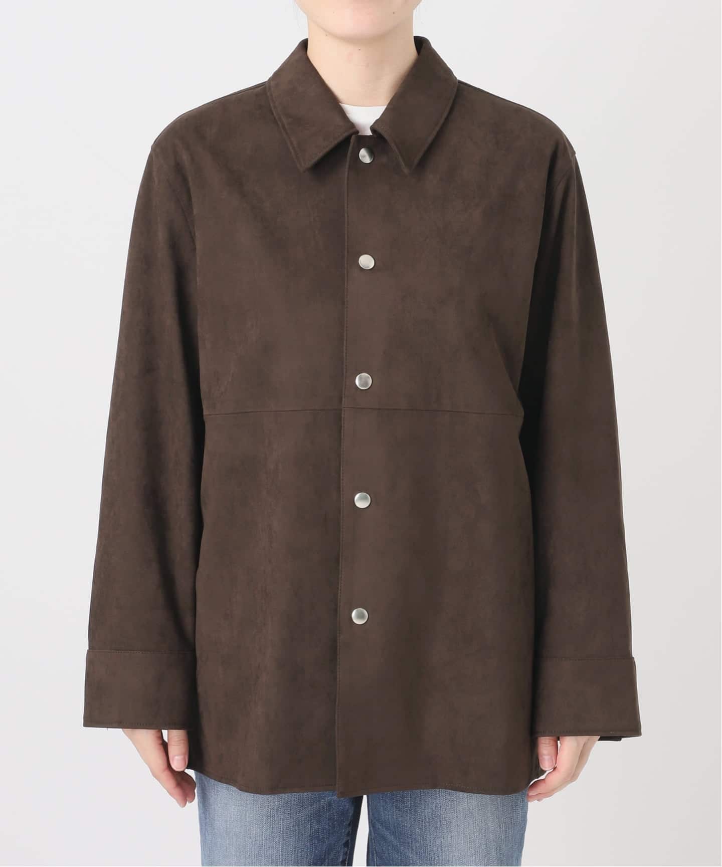 Spick & Span フェイクスエードオープンカラージャケット 新色有り / 追加予約》フェイクスエードオープンカラージャケット