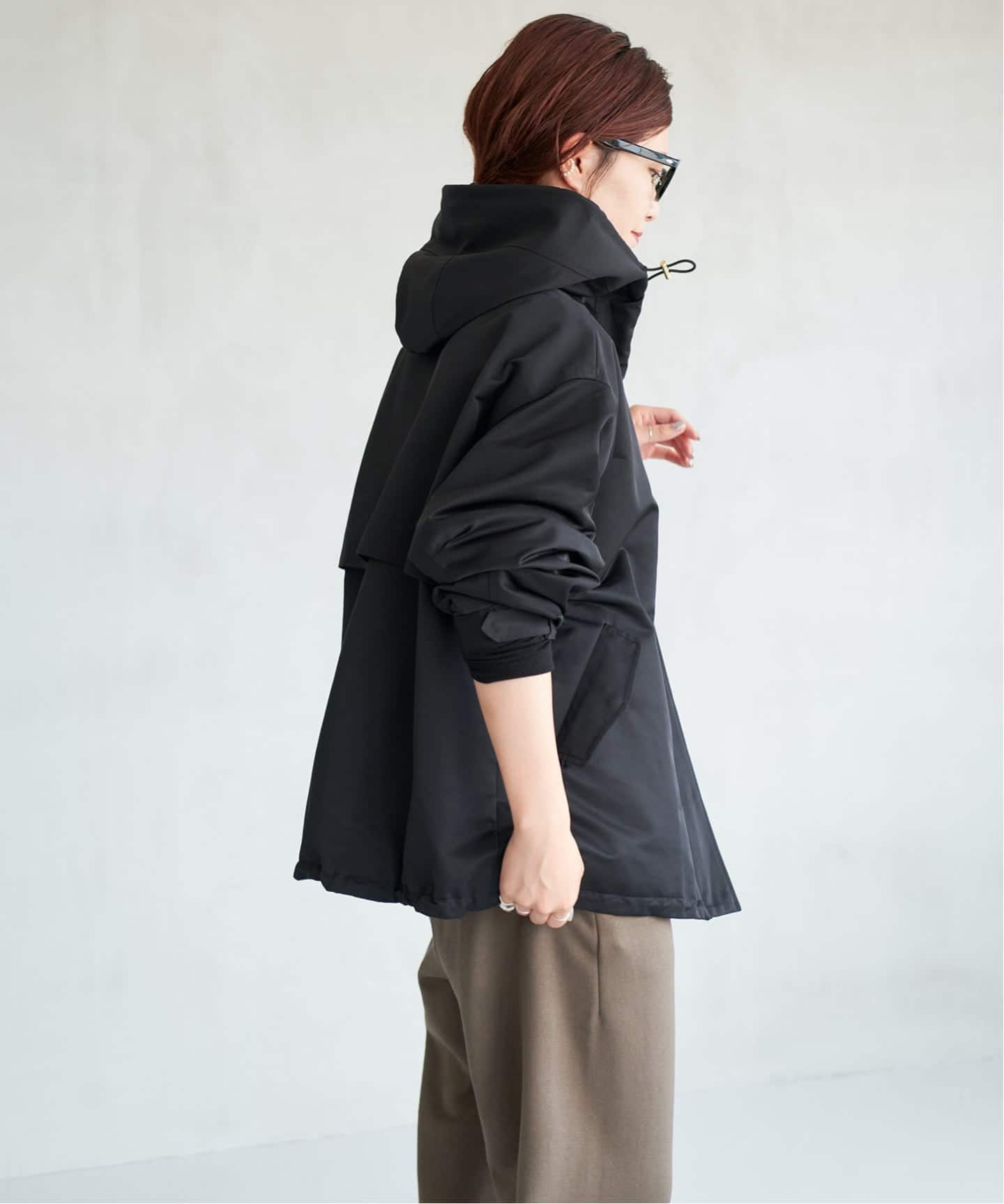 黒36【即日発送可】新品 スピック＆スパン 撥水マウンテンパーカー ブルゾン 新色有り / 追加》撥水マウンテンパーカー（その他ブルゾン／アウター
