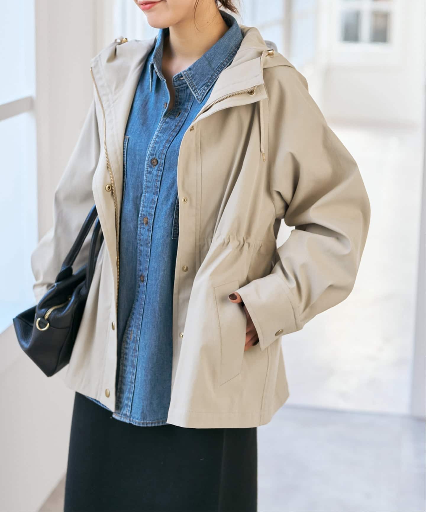 予約》撥水ツイルフーディーブルゾン（その他ブルゾン／アウター