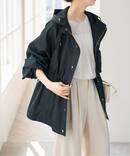 撥水ツイルフーディーブルゾン