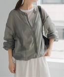 《WEB限定 / 追加予約》シアーフロントZIPブルゾン