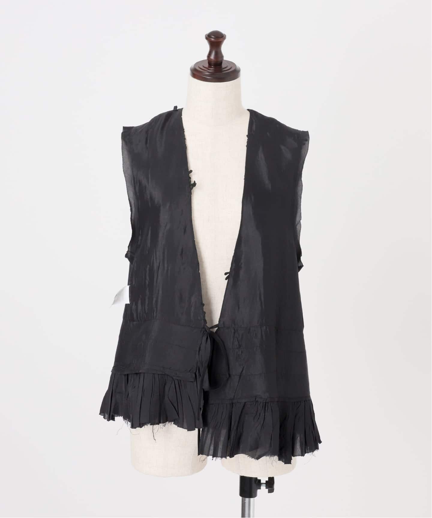 別注 / 予約》crinkle crinkle crinkle Frill rayon shantung vest