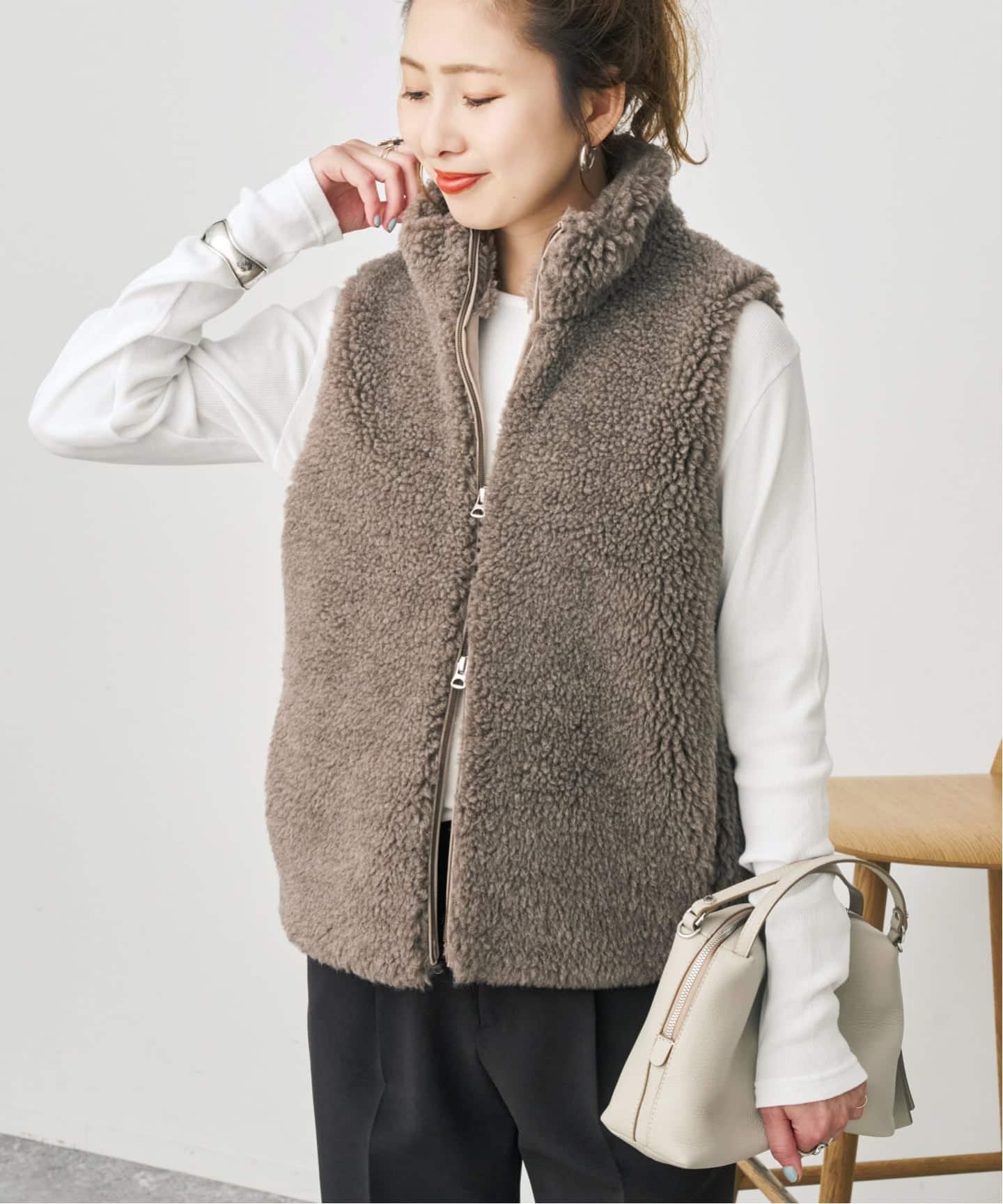 TICCA / ティッカ WOOLファーベスト（ベスト）｜Spick & Span