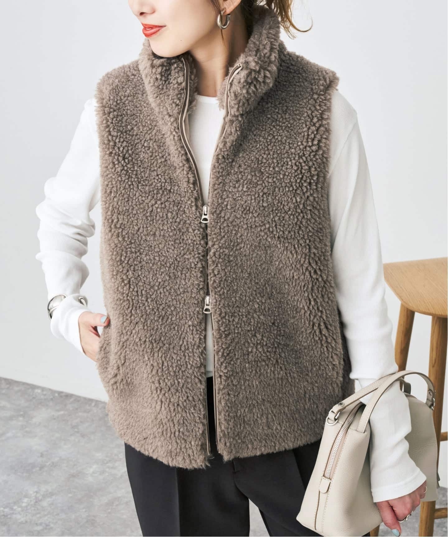 TICCA / ティッカ WOOLファーベスト（ベスト）｜Spick & Span