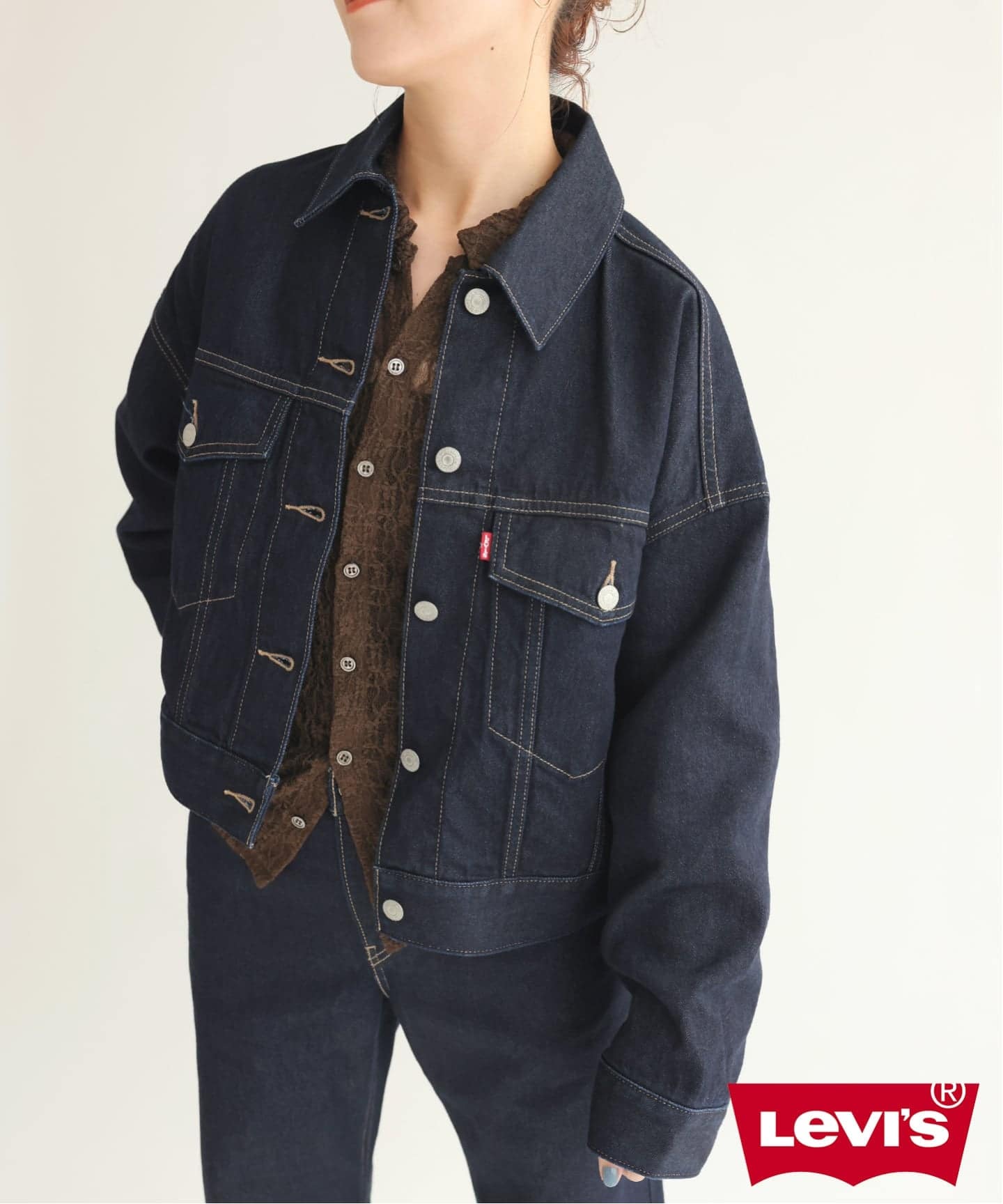 別注》LEVI'S(R) for Spick & Span LOOSE CROP TRUCKER（デニム