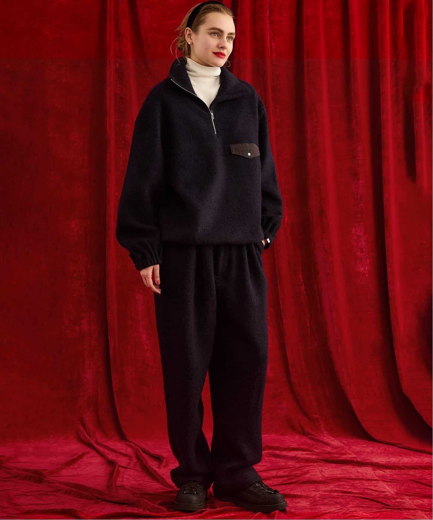 一部店舗+WEB限定 / 追加予約》oblada / オブラダ WOOL FLEECE TOPS