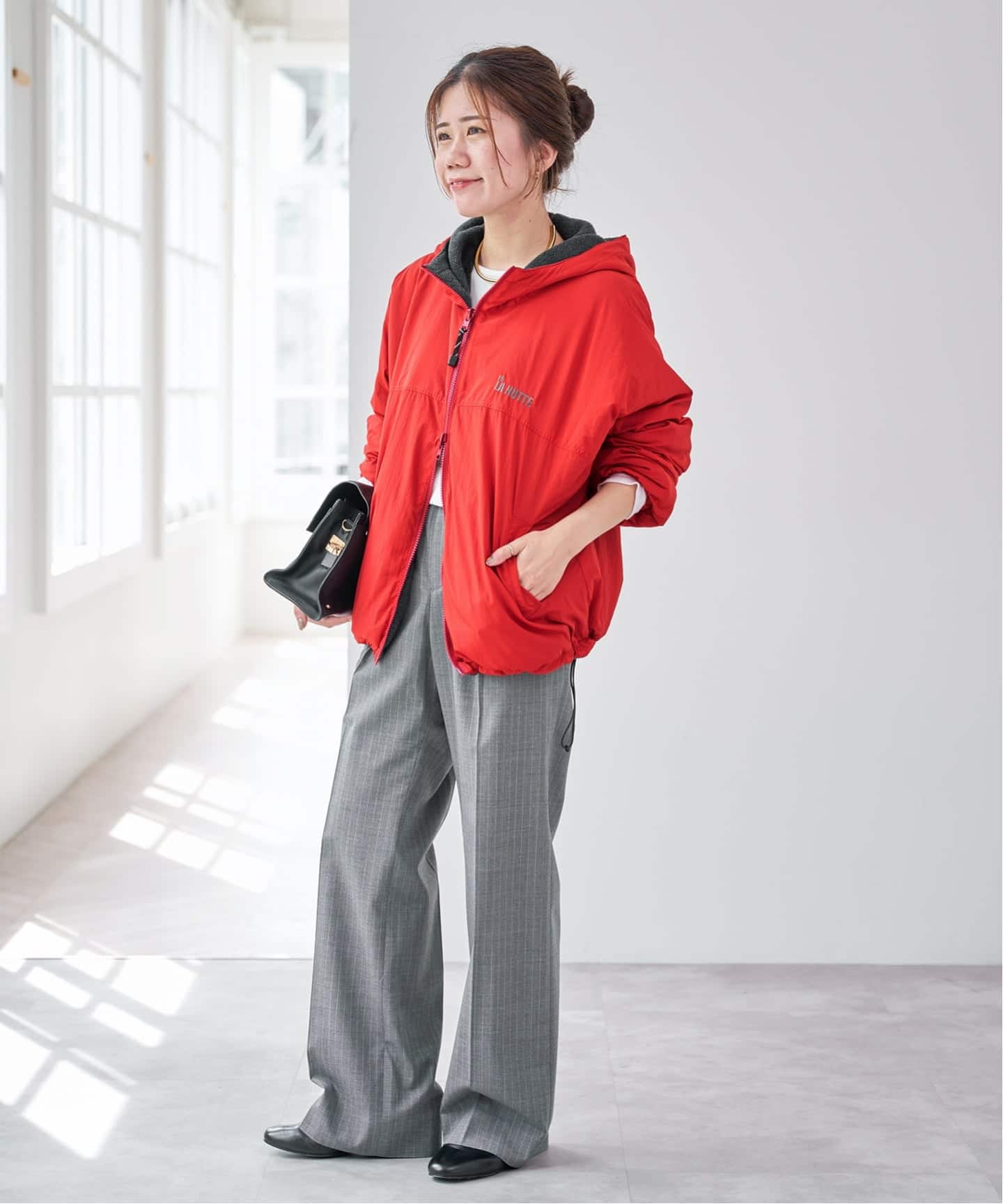 別注 / 予約》La Hutte / ラ・ユット リバーシブルブルゾン* 2WAY