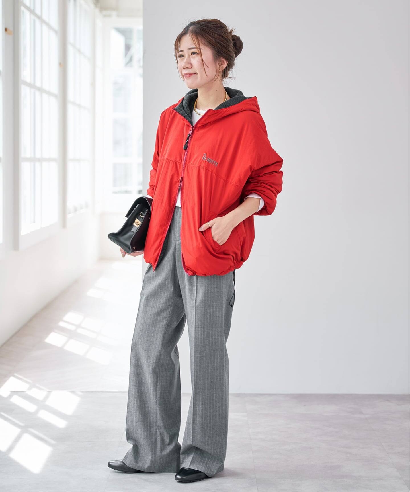 別注 / 予約》La Hutte / ラ・ユット リバーシブルブルゾン* 2WAY 