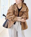 《WEB限定 / 追加予約》コットン/ナイロングログランフレアブルゾン