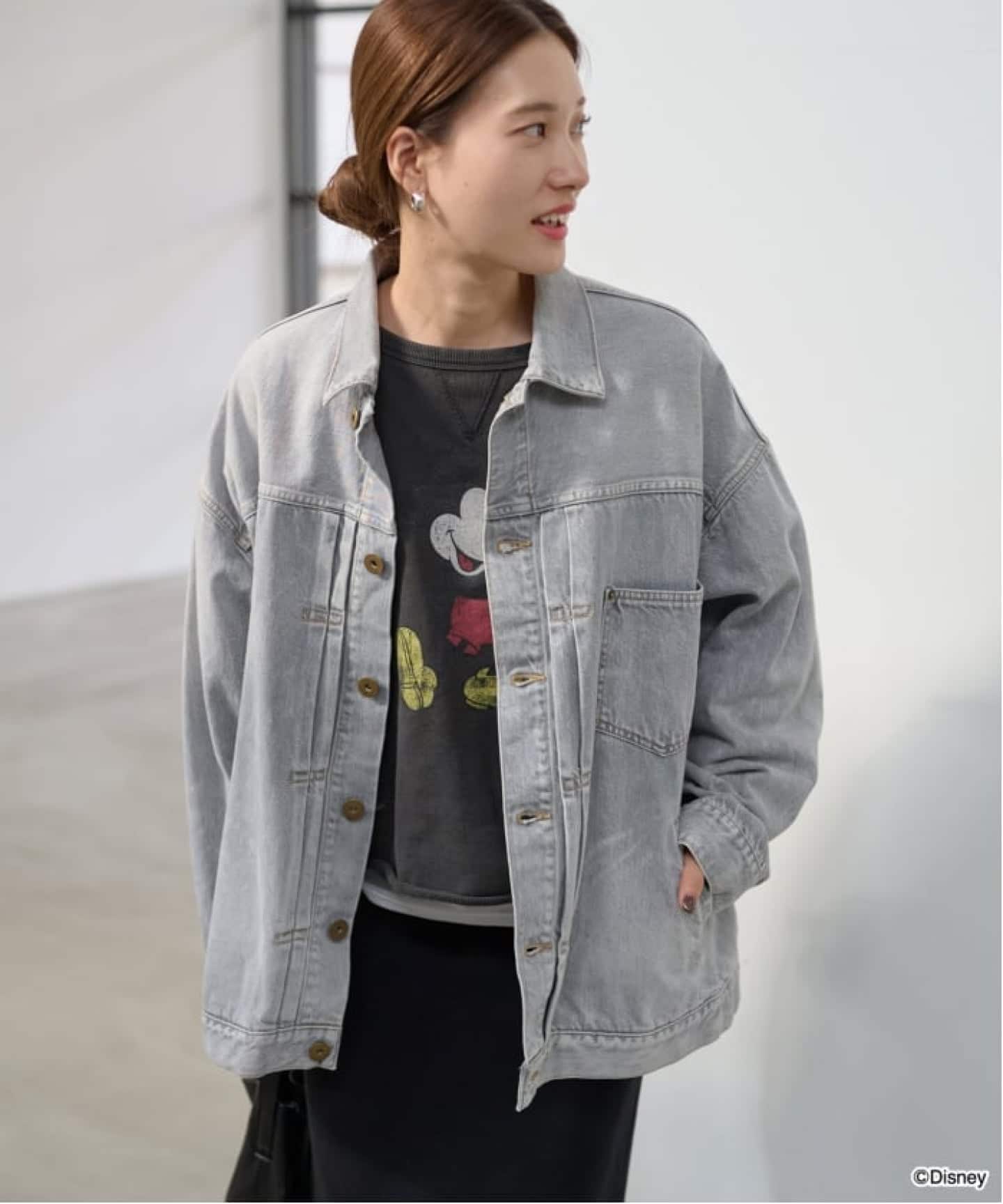 FRAMeWORK エクストララージデニムジャケット　グレーA ≪追加≫エクストララージデニムジャケット（デニムジャケット