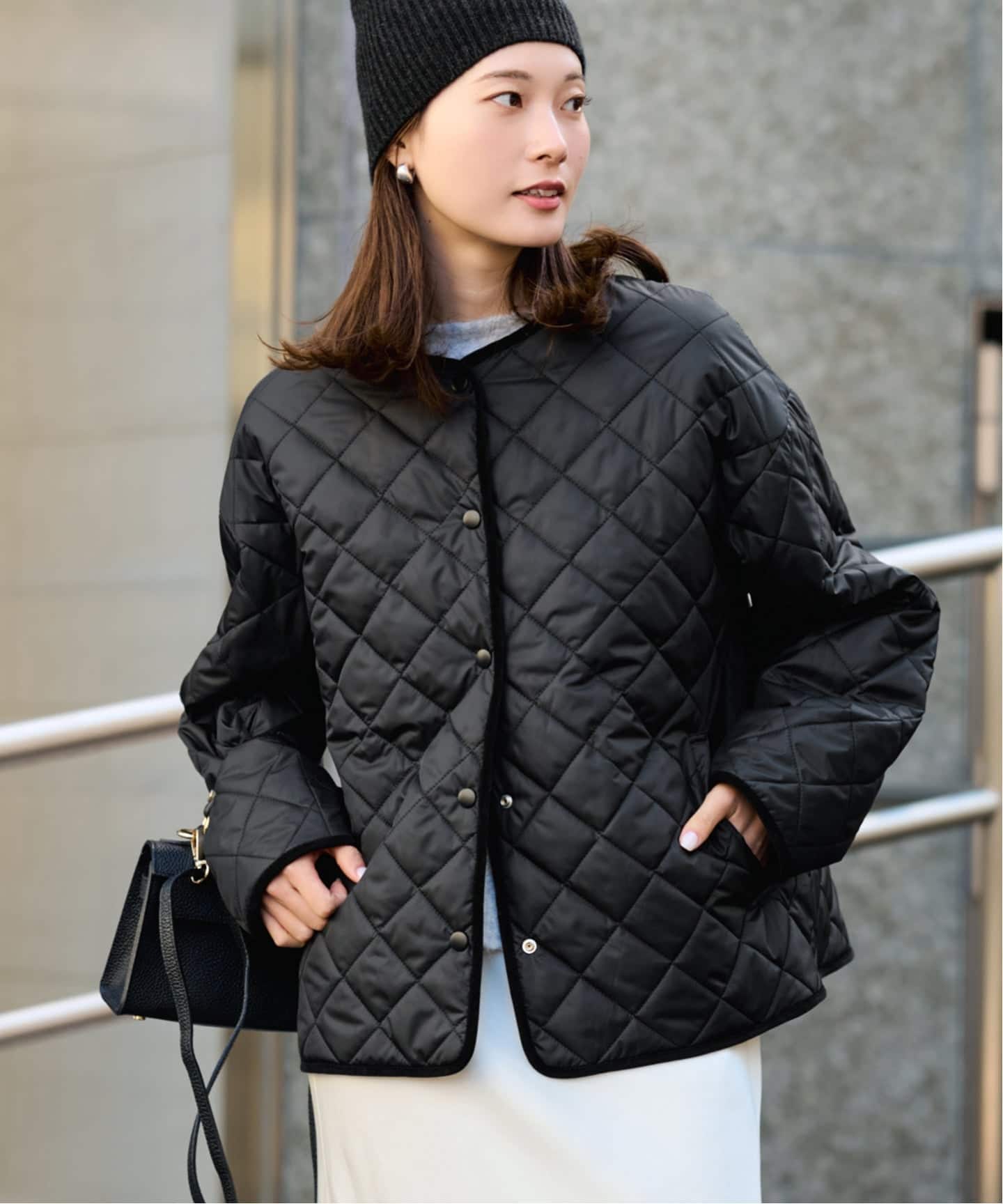 2WAYキルティングショートブルゾン（中綿・キルティング）｜FRAMeWORK