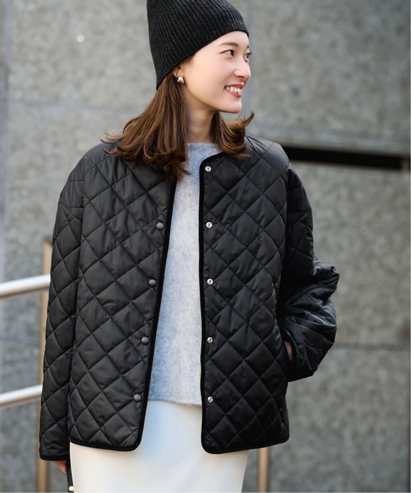 2WAYキルティングショートブルゾン（中綿・キルティング）｜FRAMeWORK