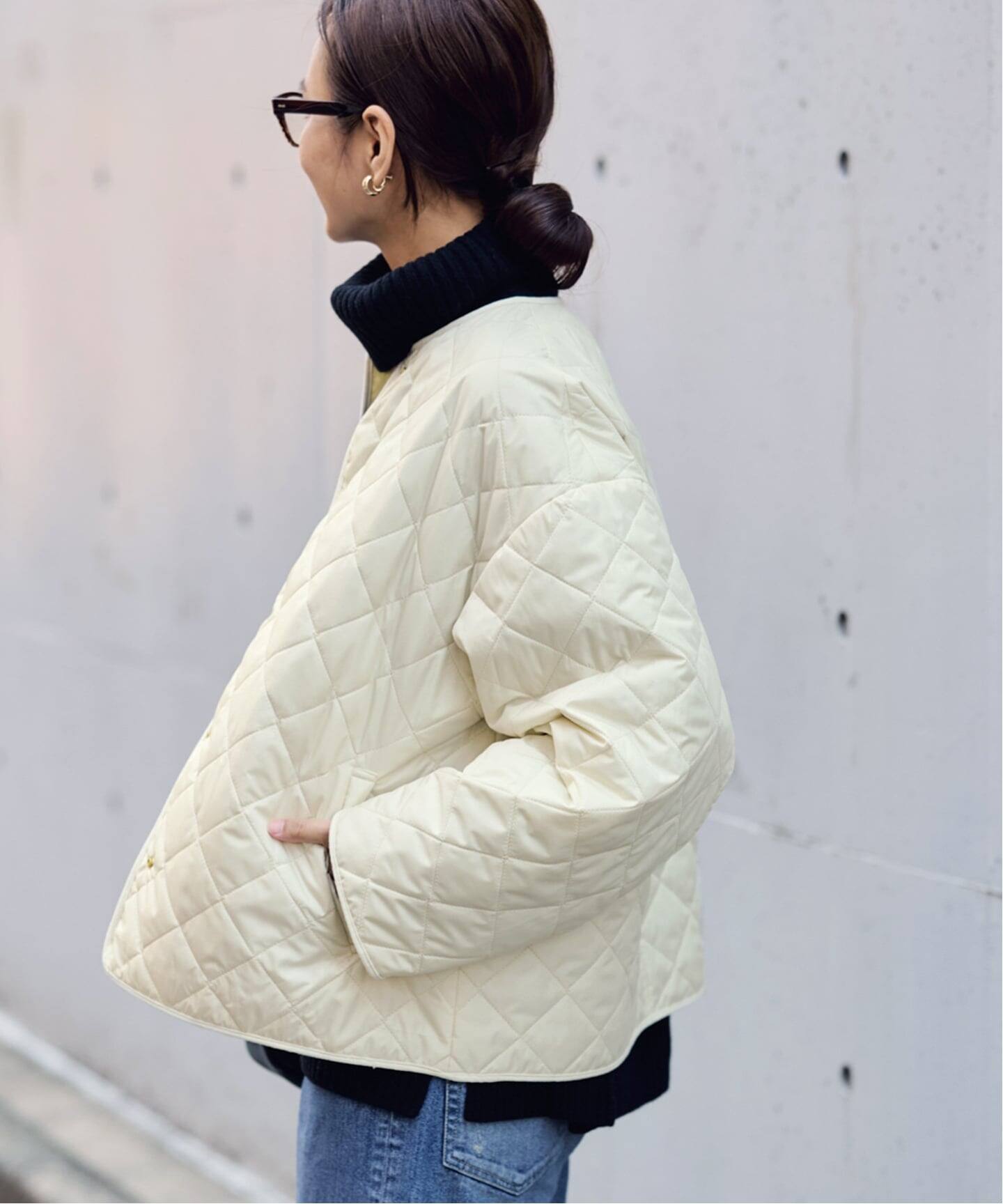 2WAYキルティングショートブルゾン（中綿・キルティング）｜FRAMeWORK