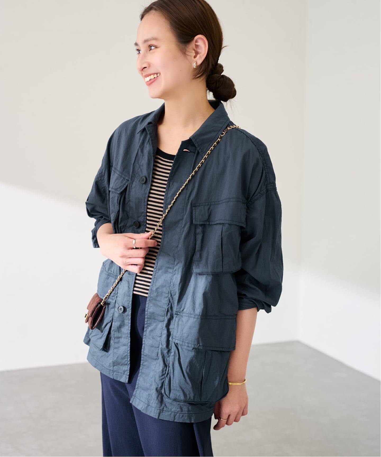 ≪予約≫ローンワッシャーミリタリージャケット（ミリタリー