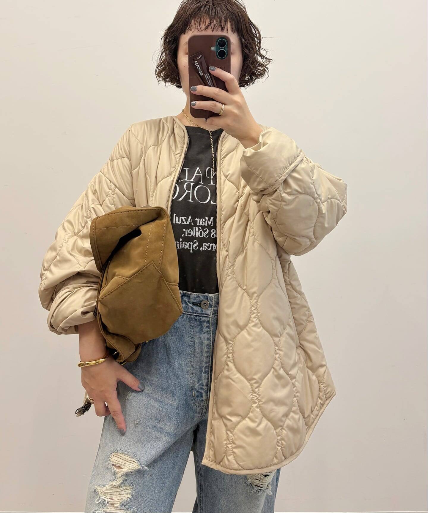 ≪WEB限定 / 追加予約≫2WAYキルティングブルゾン（中綿・キルティング 