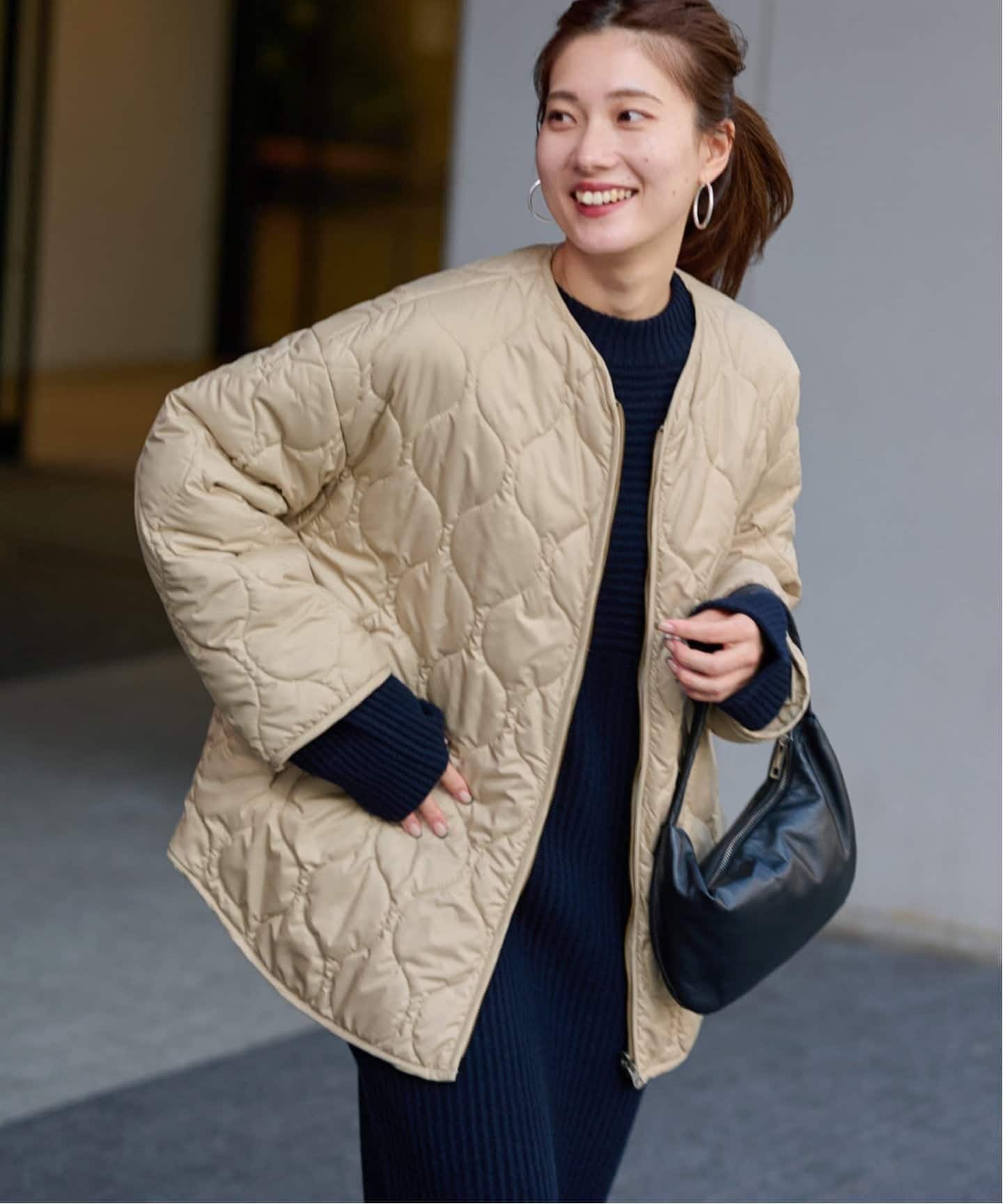 ≪WEB限定 / 追加予約≫2WAYキルティングブルゾン（中綿・キルティング