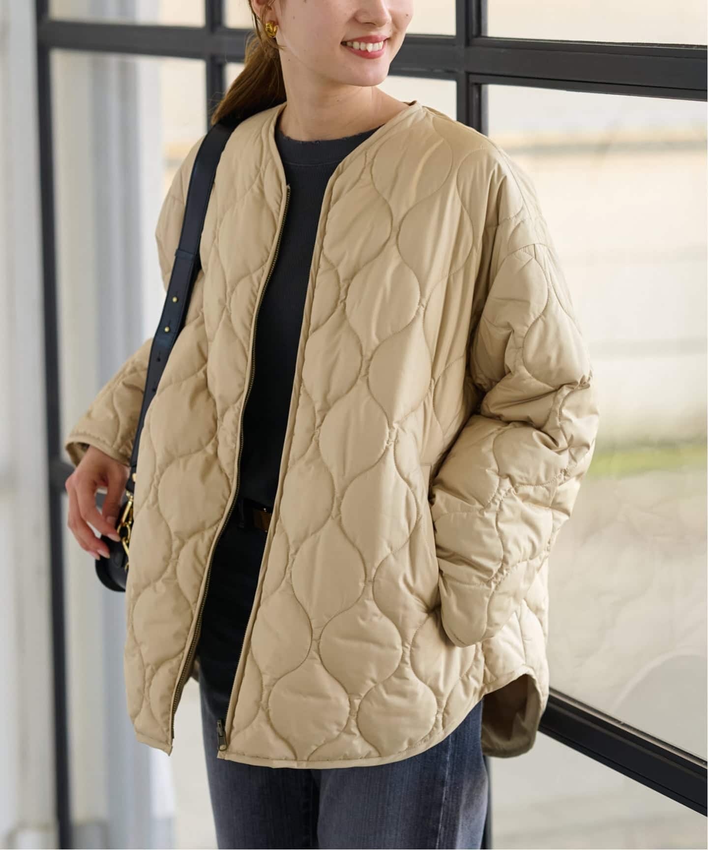 ≪WEB限定 / 追加予約≫2WAYキルティングブルゾン（中綿・キルティング