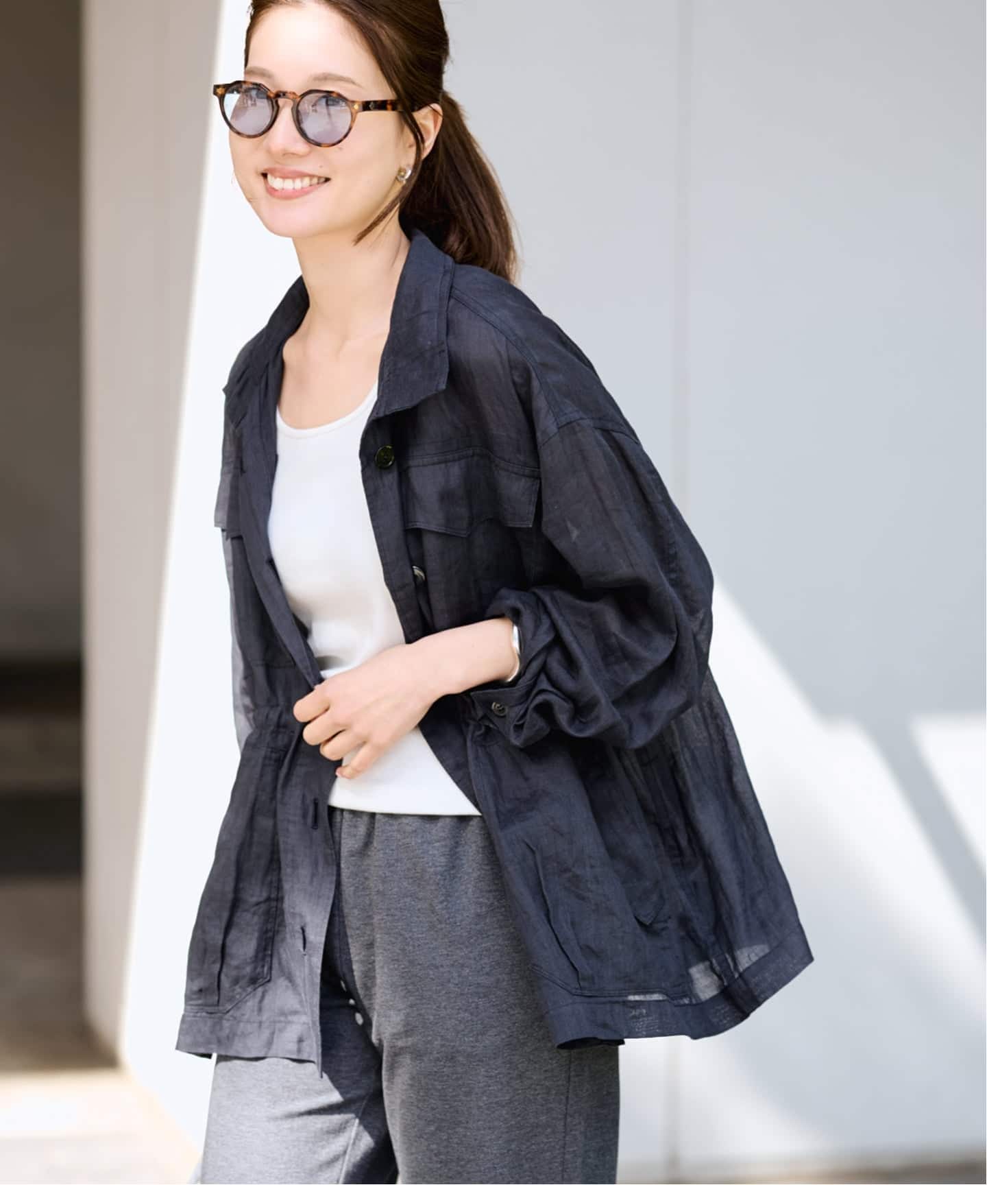 フレームワーク ラミースタンドブルゾン ブラック 黒 ≪追加≫ラミースタンドブルゾン 2（その他ブルゾン／アウター
