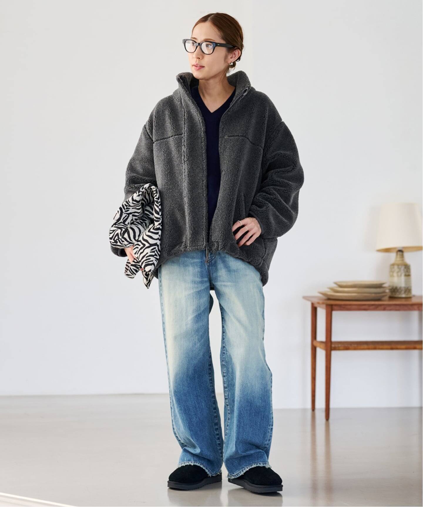 ≪WEB限定 / 追加予約≫ウールボアスタンドブルゾン（ボア・フリース