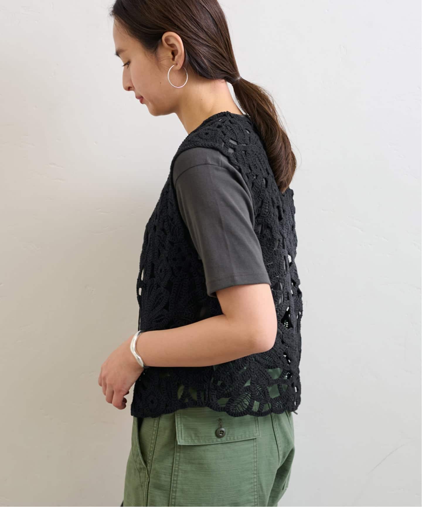 ≪追加≫コットンレースエンブロイダリーVEST（ベスト）｜FRAMeWORK