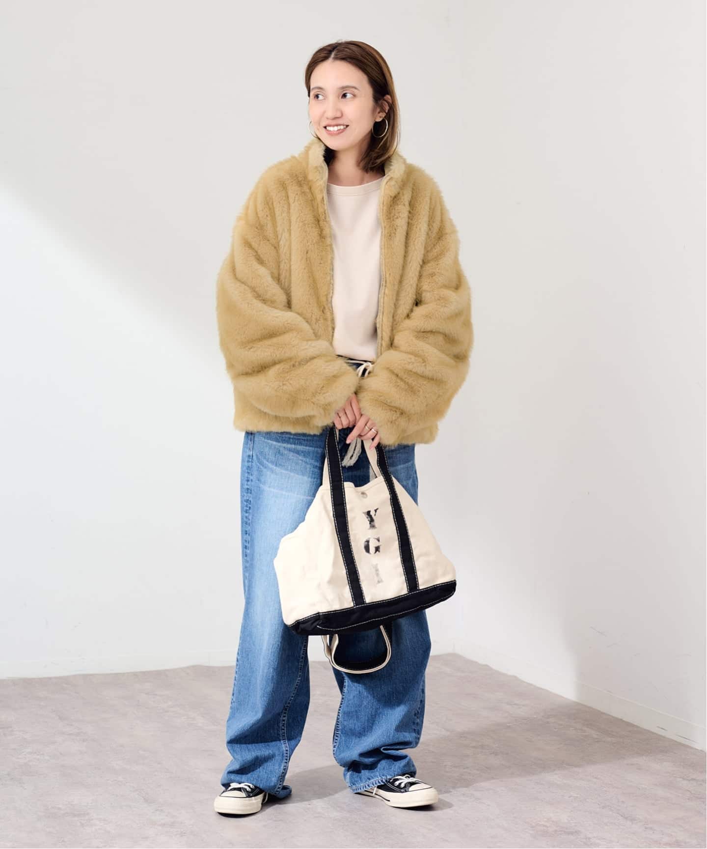 LOEFF/ロエフ SMTH FUR ZIP RV BL（その他ブルゾン／アウター