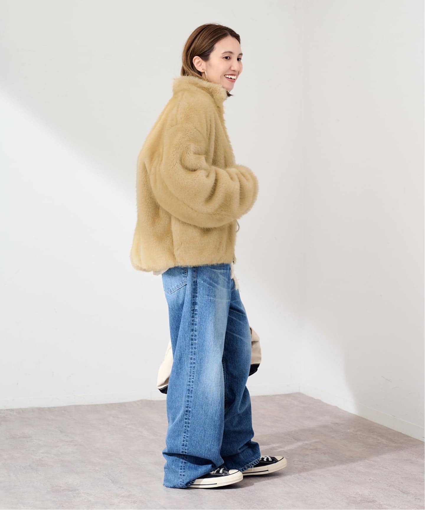 LOEFF/ロエフ SMTH FUR ZIP RV BL（その他ブルゾン／アウター