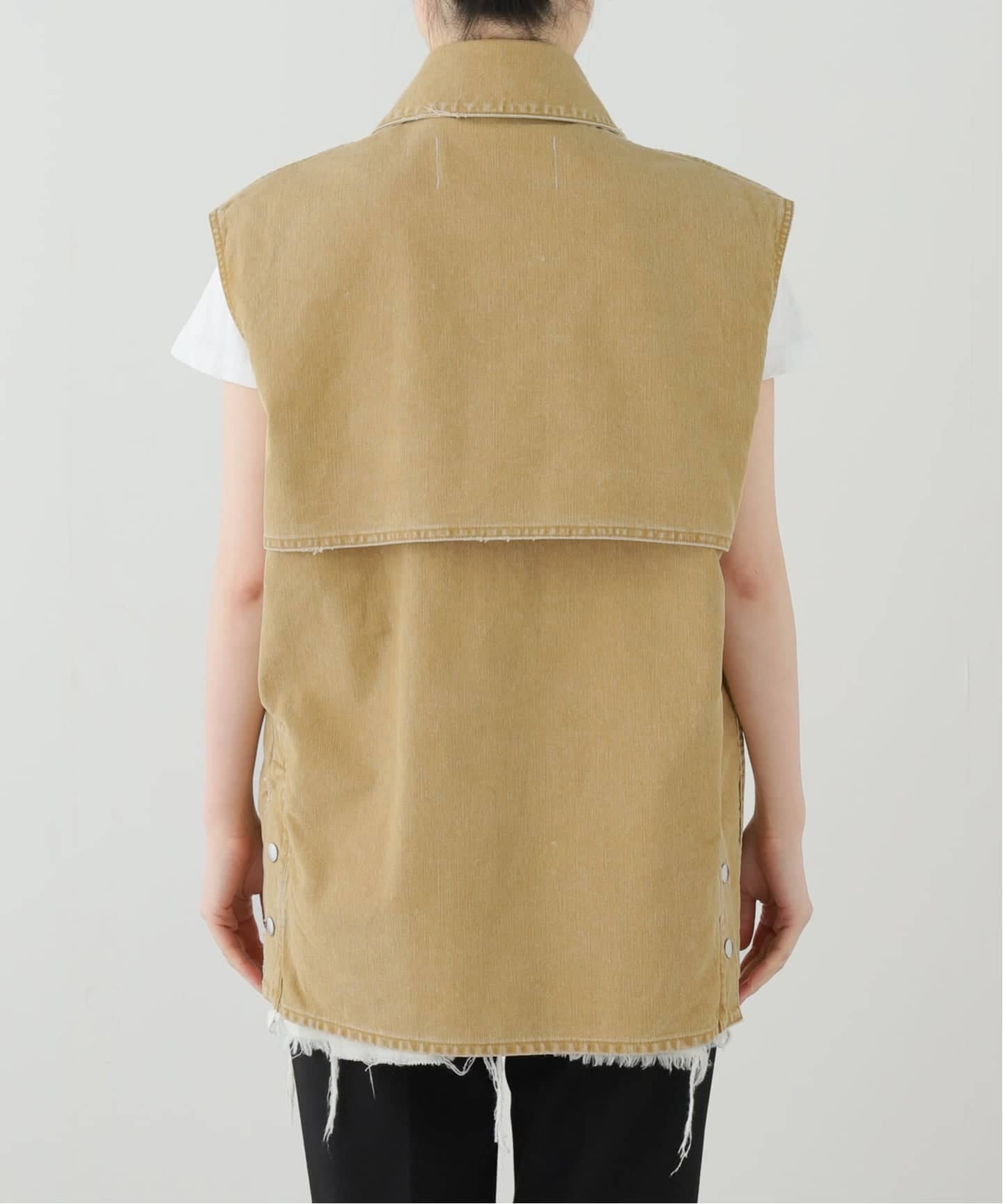JANE SMITH/ジェーンスミス sulfur dye heavy duvk cloth o（ベスト