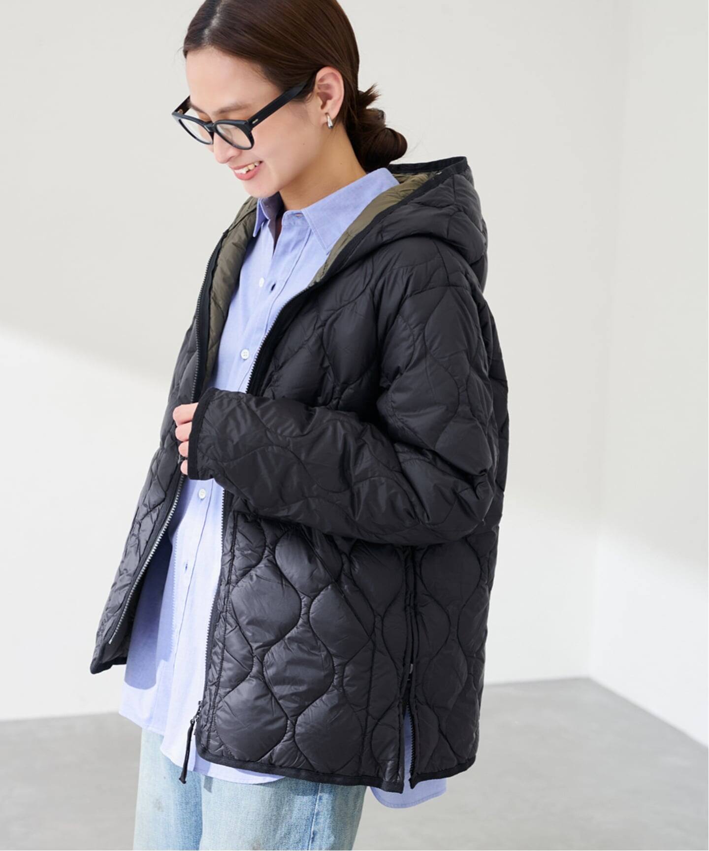 TAION/タイオン MILITARY HOOD WZIP ダウンジャケット（ダウン