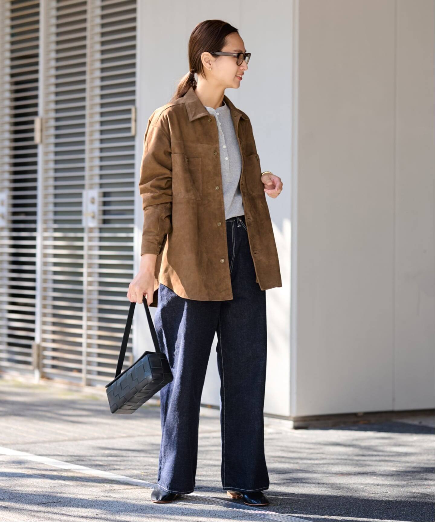 THRIFTY LOOK 別注 SUEDESHIRTブルゾン（レザージャケット 