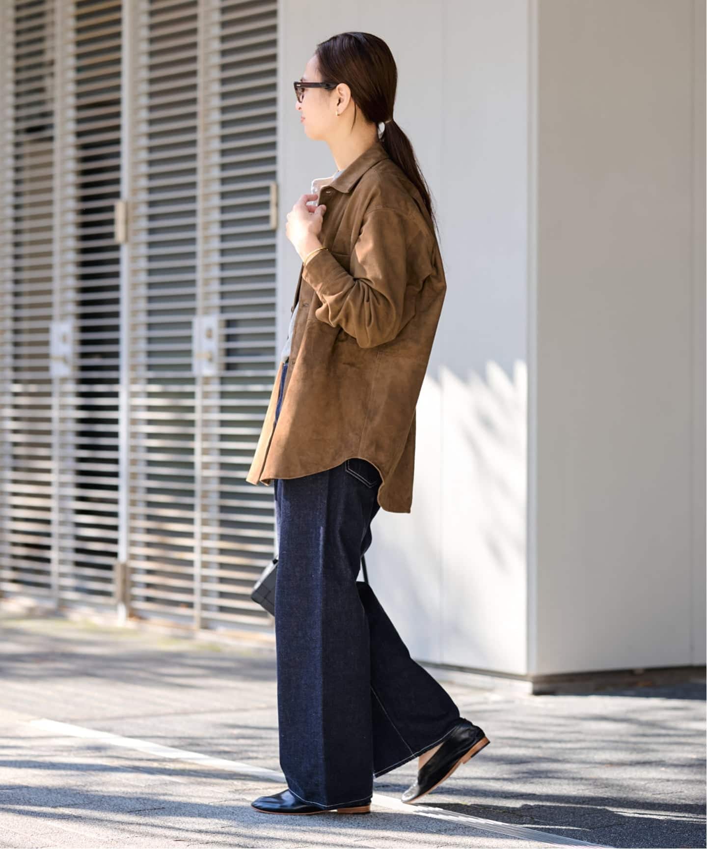 THRIFTY LOOK 別注 SUEDESHIRTブルゾン（レザージャケット