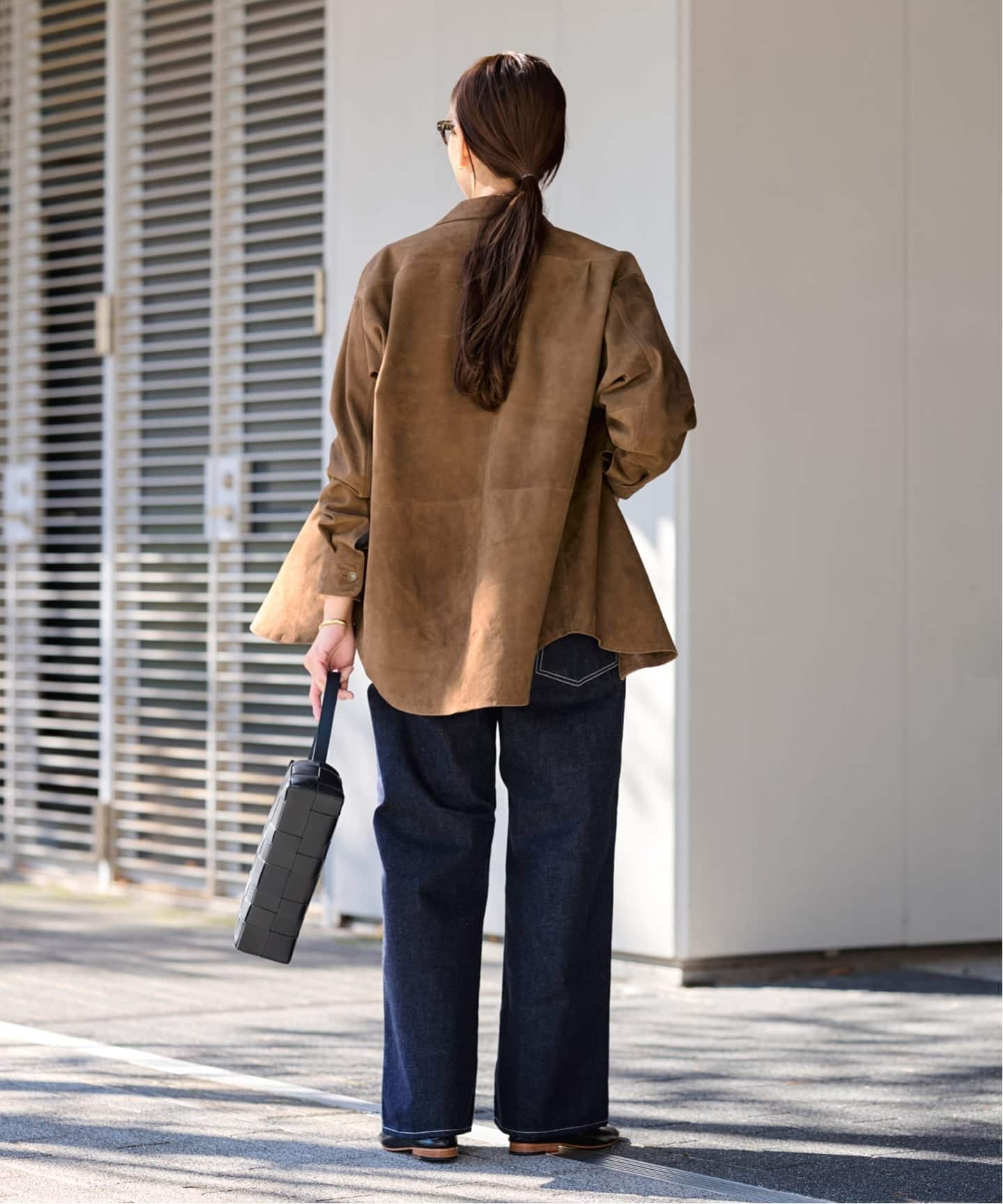 THRIFTY LOOK 別注 SUEDESHIRTブルゾン（レザージャケット