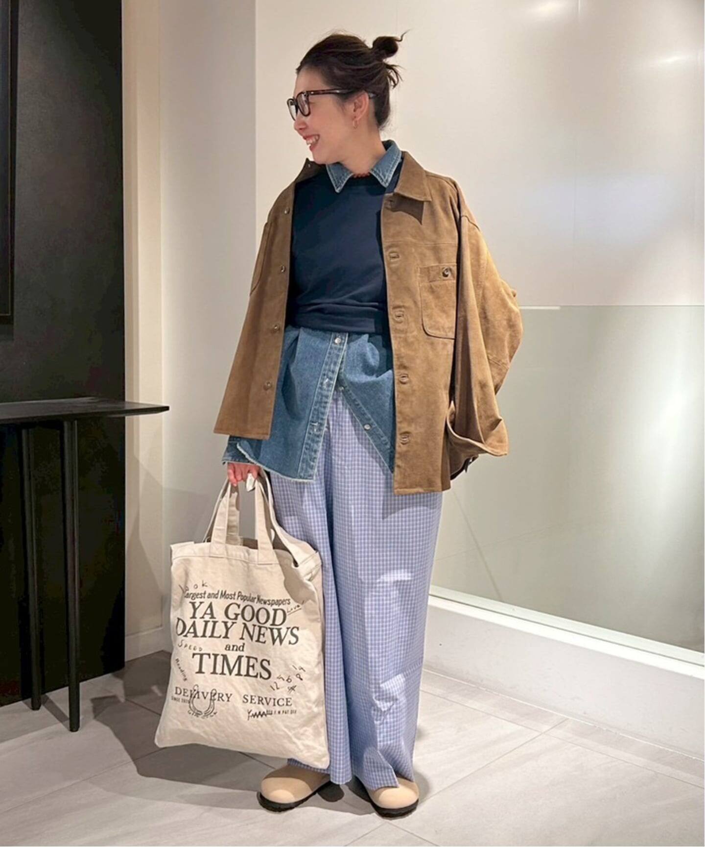 THRIFTY LOOK 別注 SUEDESHIRTブルゾン（レザージャケット 