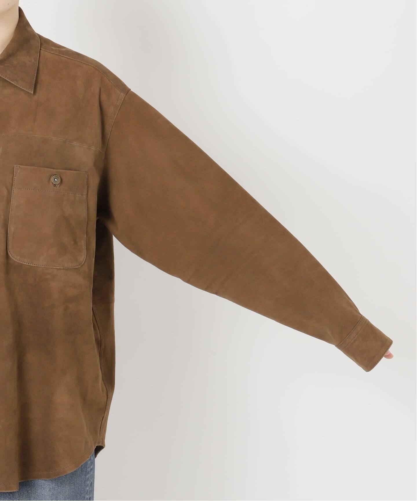 THRIFTY LOOK 別注 SUEDESHIRTブルゾン（レザージャケット