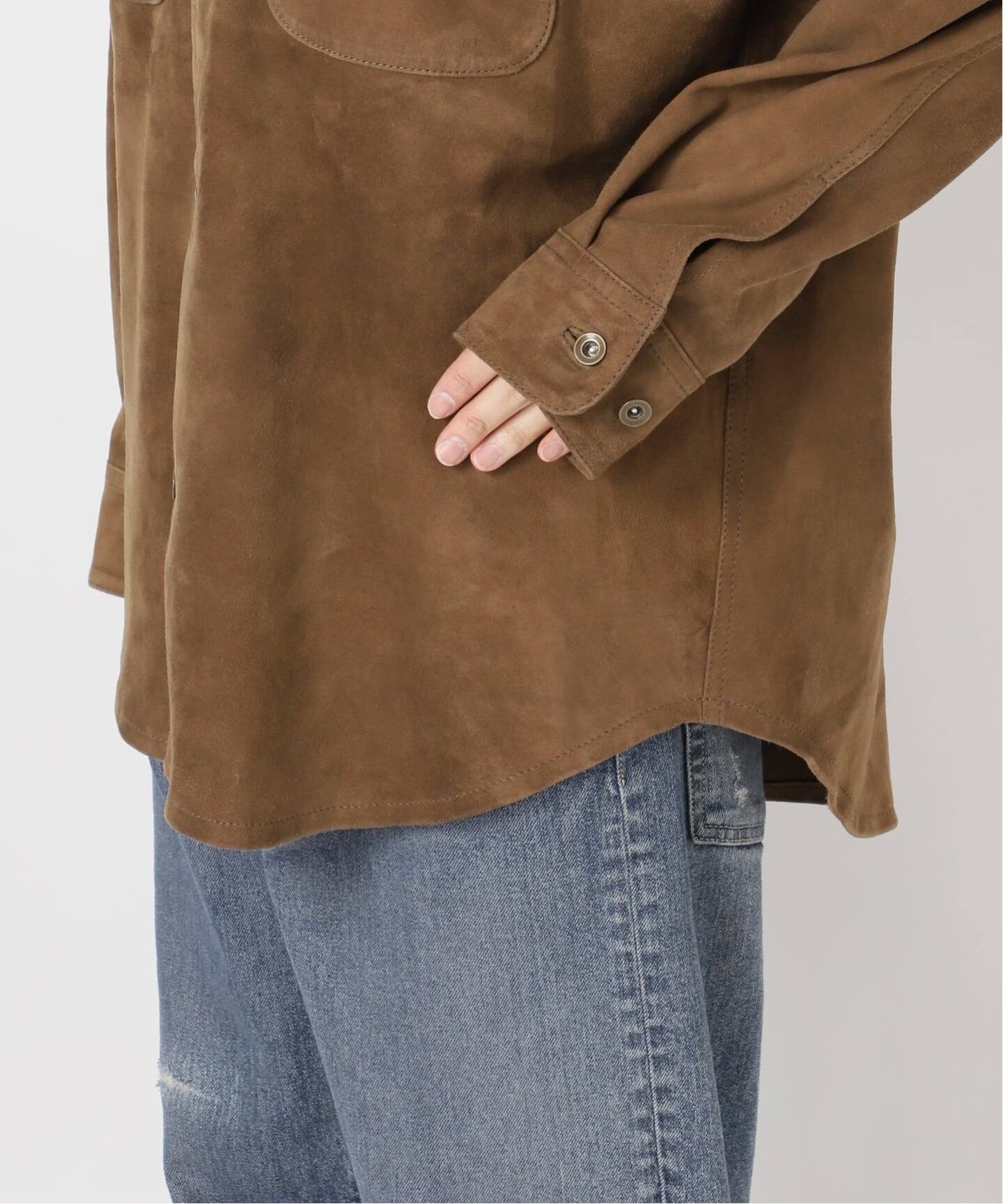 THRIFTY LOOK 別注 SUEDESHIRTブルゾン（レザージャケット