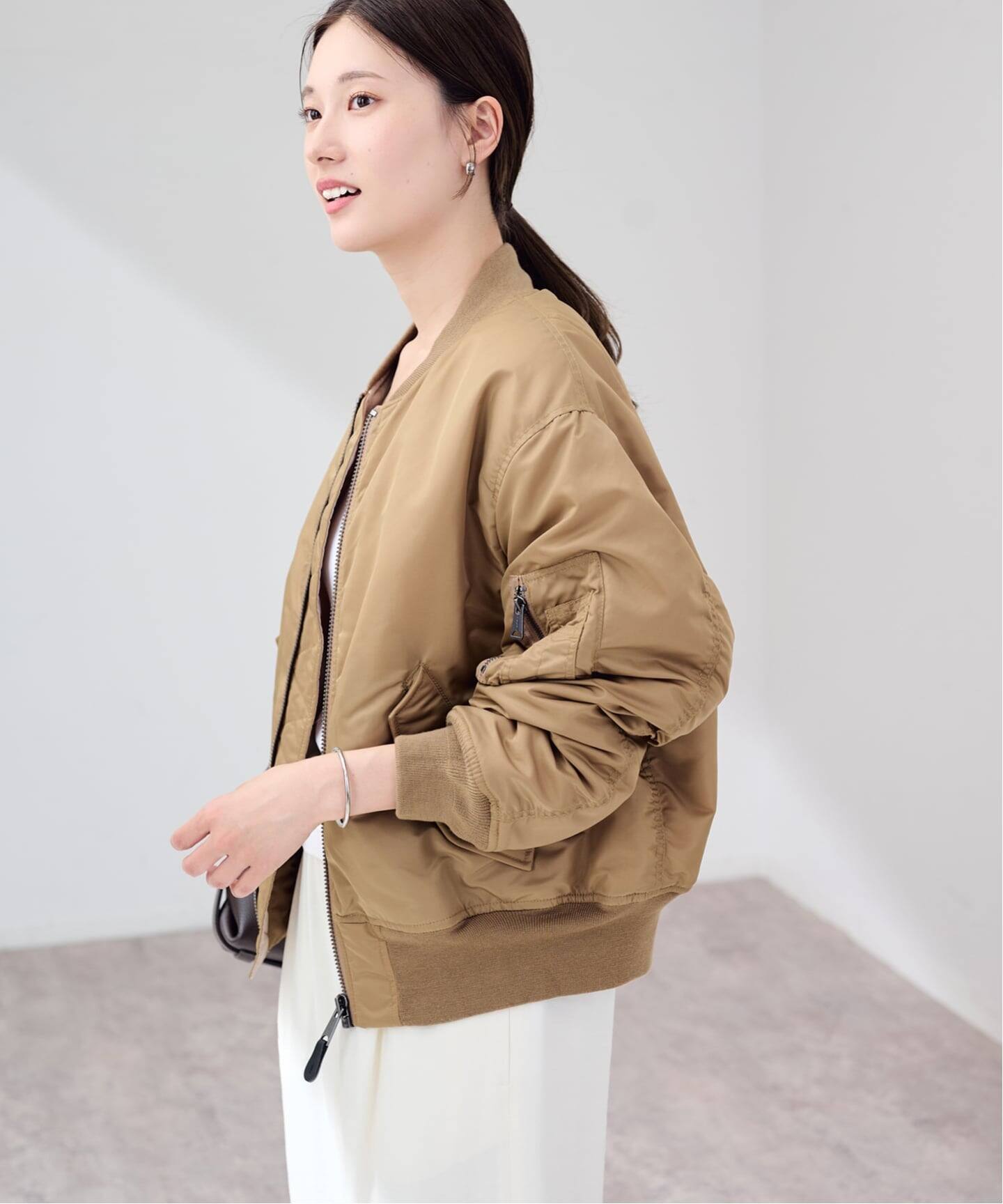 ≪予約≫TOP KHAKI/トップカーキ MA-1ナイロンジャケット（MA-1
