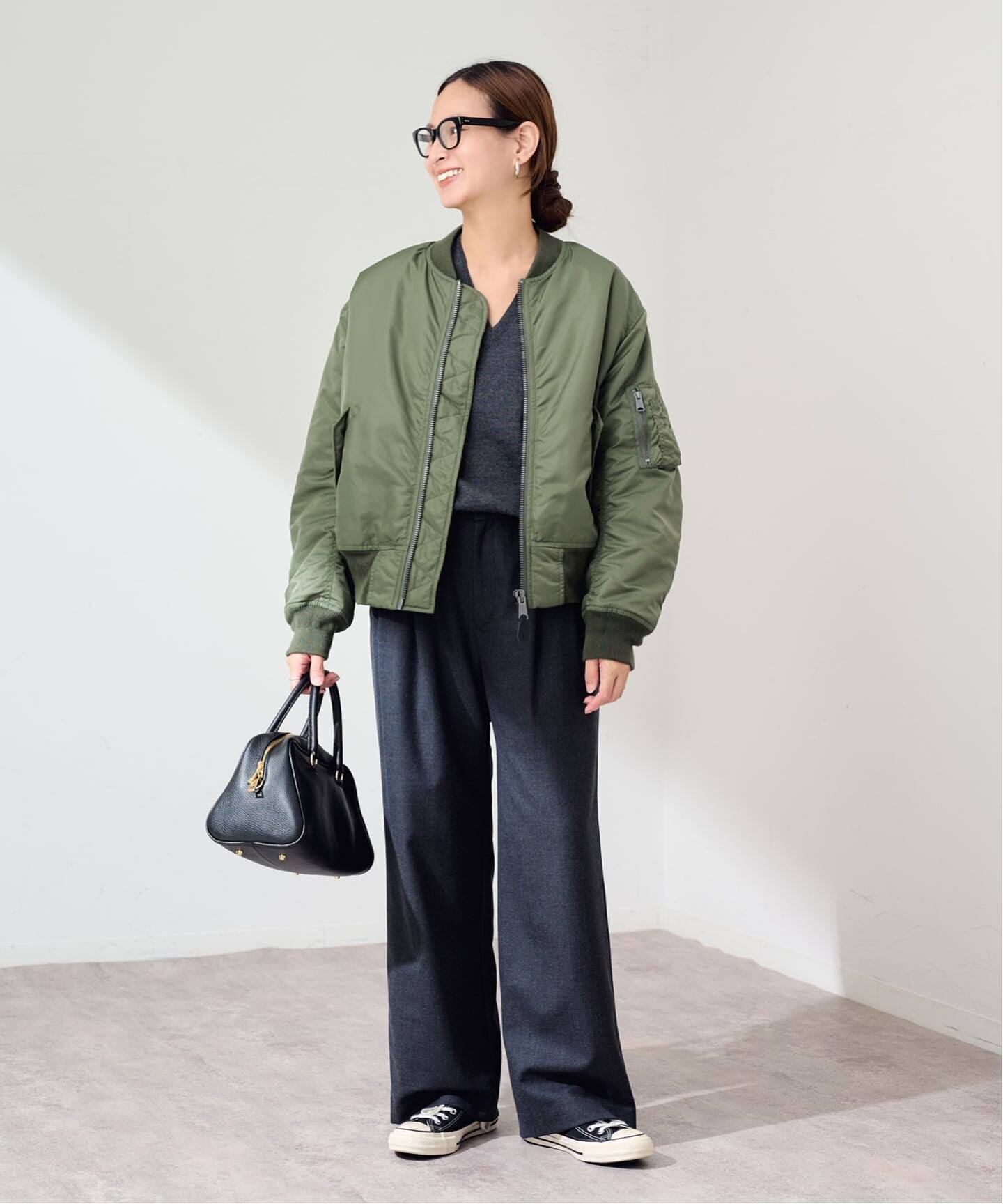 ≪予約≫TOP KHAKI/トップカーキ MA-1ナイロンジャケット（MA-1