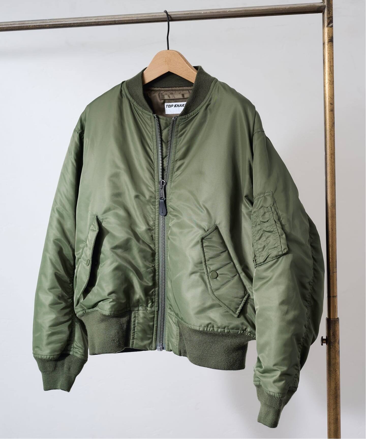 ≪予約≫TOP KHAKI/トップカーキ MA-1ナイロンジャケット（MA-1