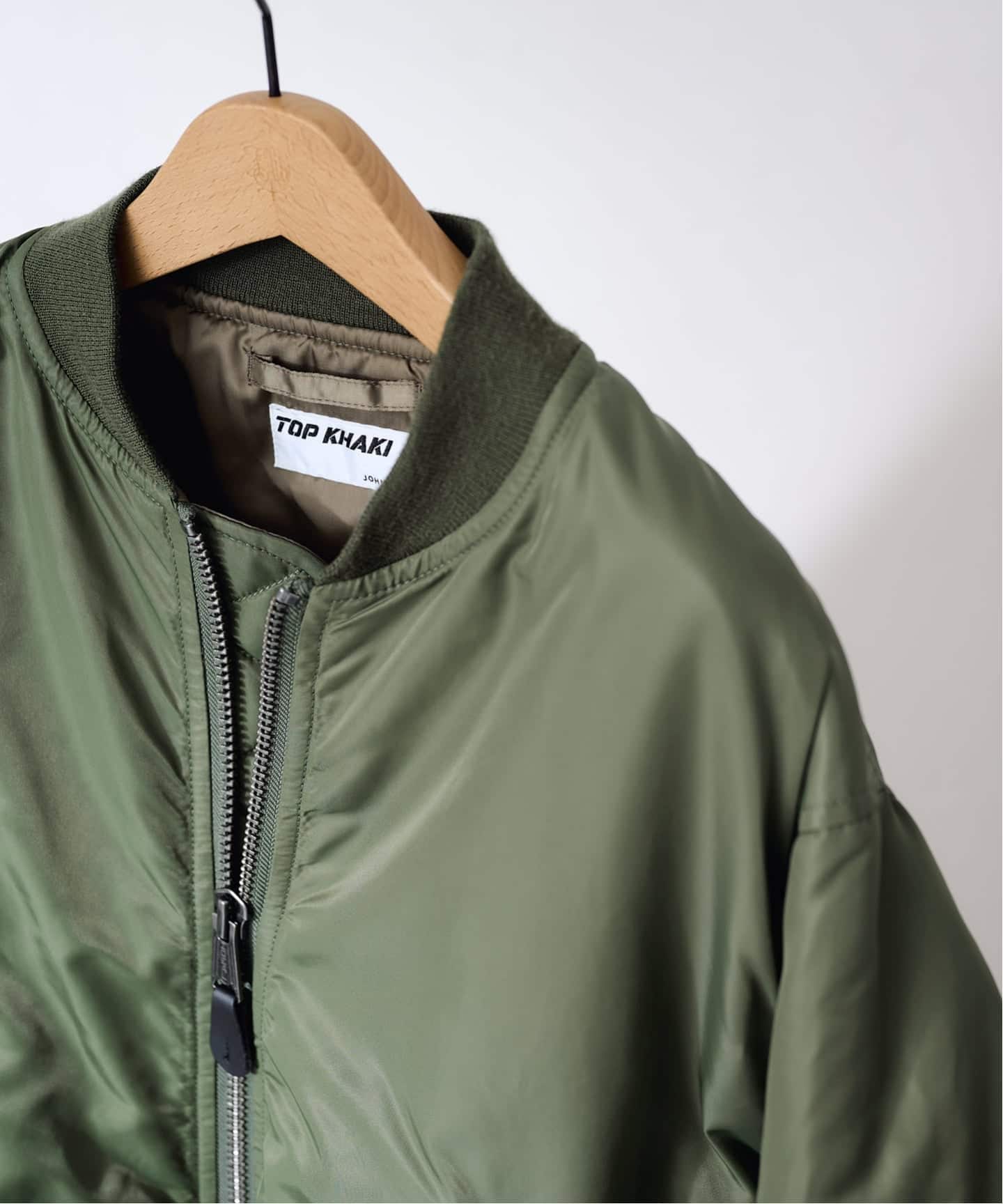 ≪予約≫TOP KHAKI/トップカーキ MA-1ナイロンジャケット（MA-1