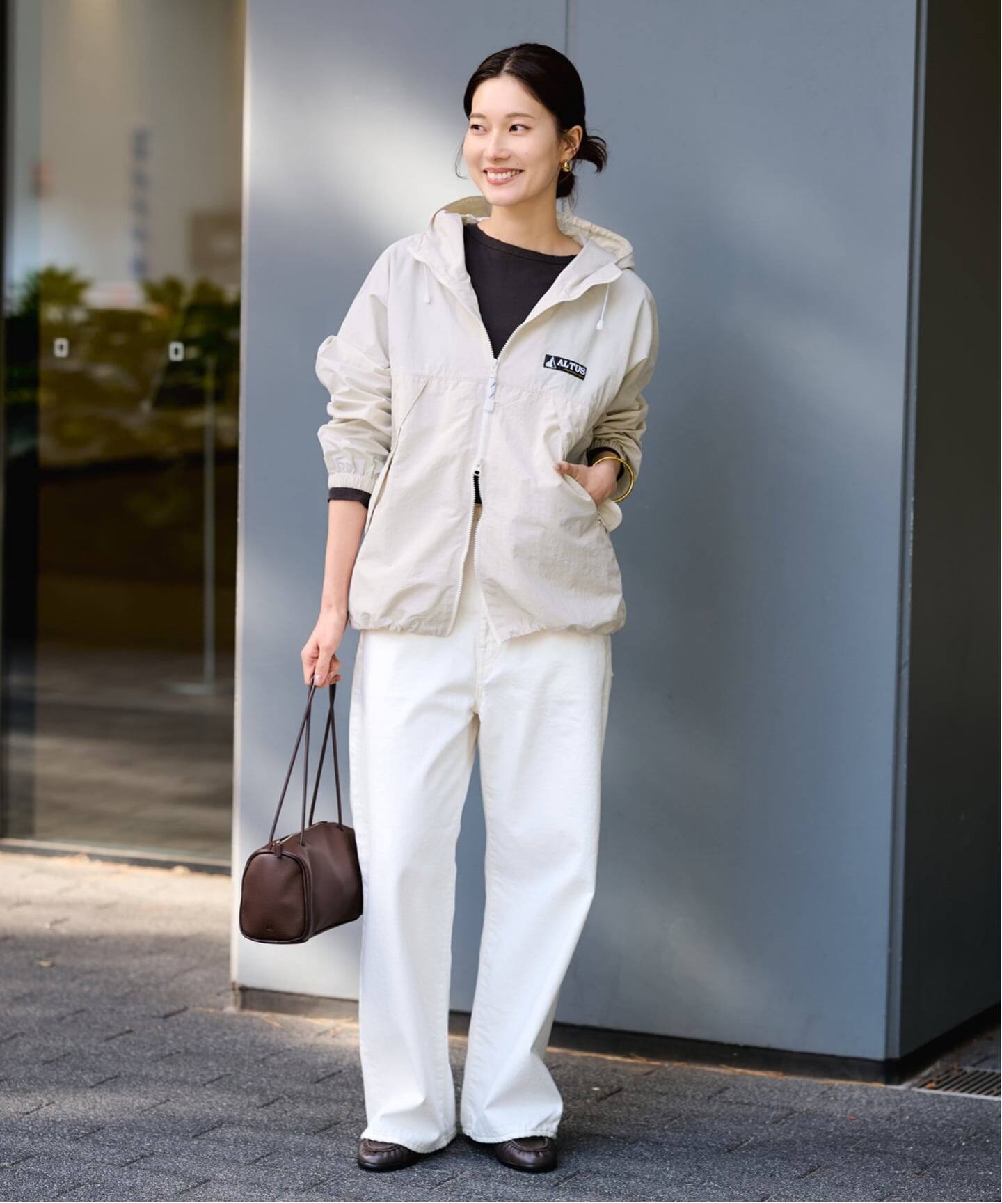 二宮こずえ アウトドアプロダクツ マウンテンパーカー ブラック 追加 Cozue Ninomiya EX DISCUS hoody（スウェット）｜OUTDOOR