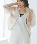 【洗える】フォギーシアーアウトポケットブルゾン