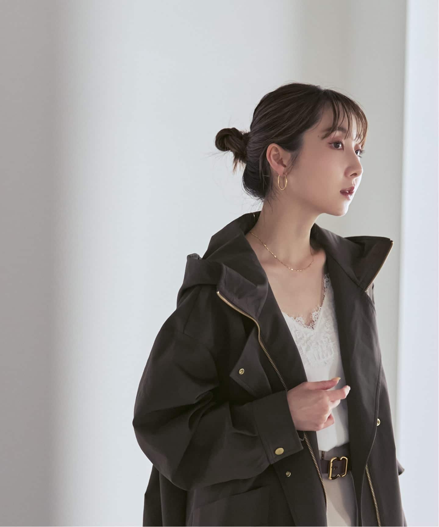 スローブイエナ　スプリングコート　ダブルテントクロスブルゾン 予約》ハイツイストダブルクロストレンチブルゾン（その他ブルゾン