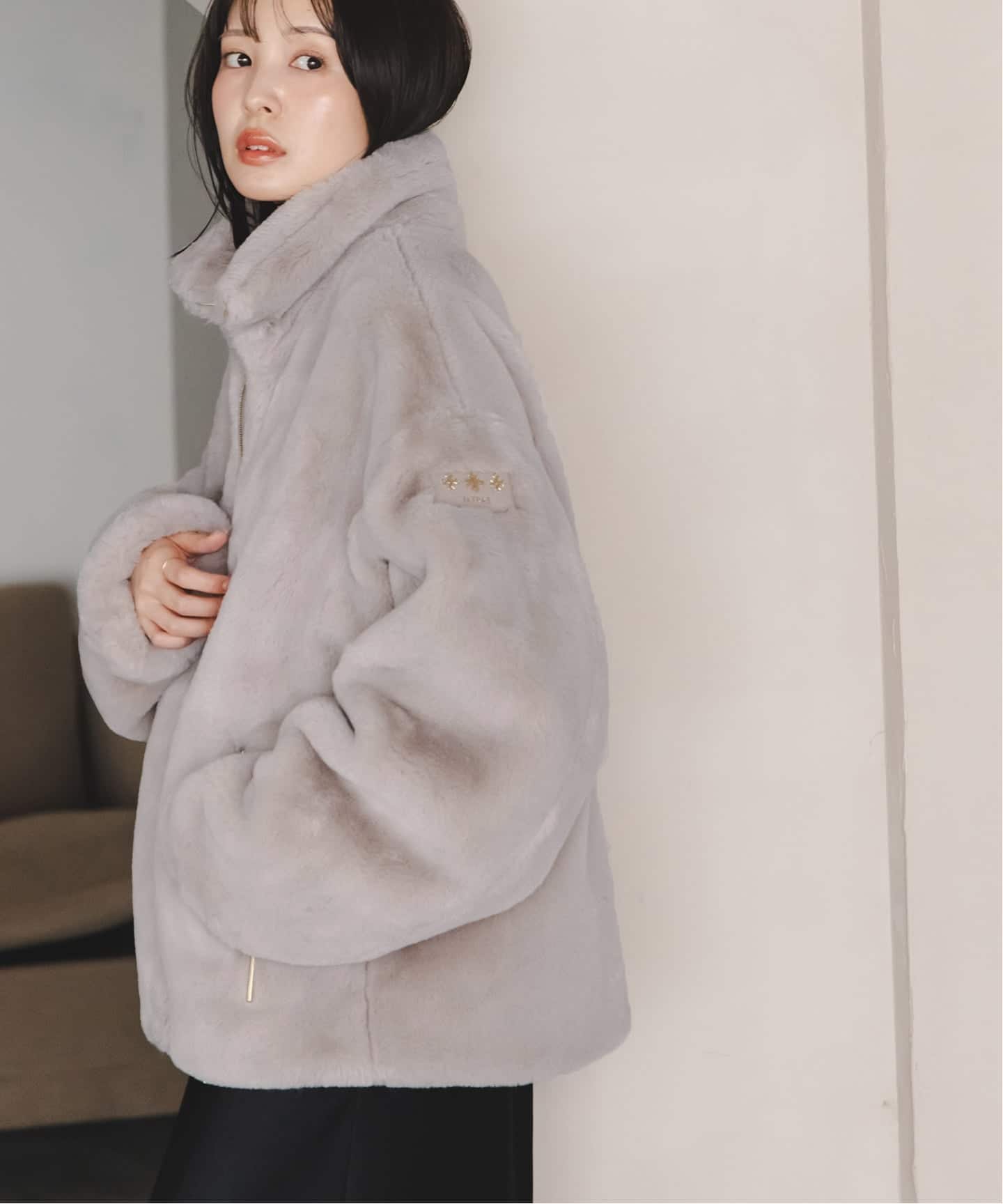 TATRAS BARBRA フリースジャケット ライトグレー　タトラス WEB限定追加予約》TATRAS/タトラス BARBRA(バルブラ)（ボア・フリース