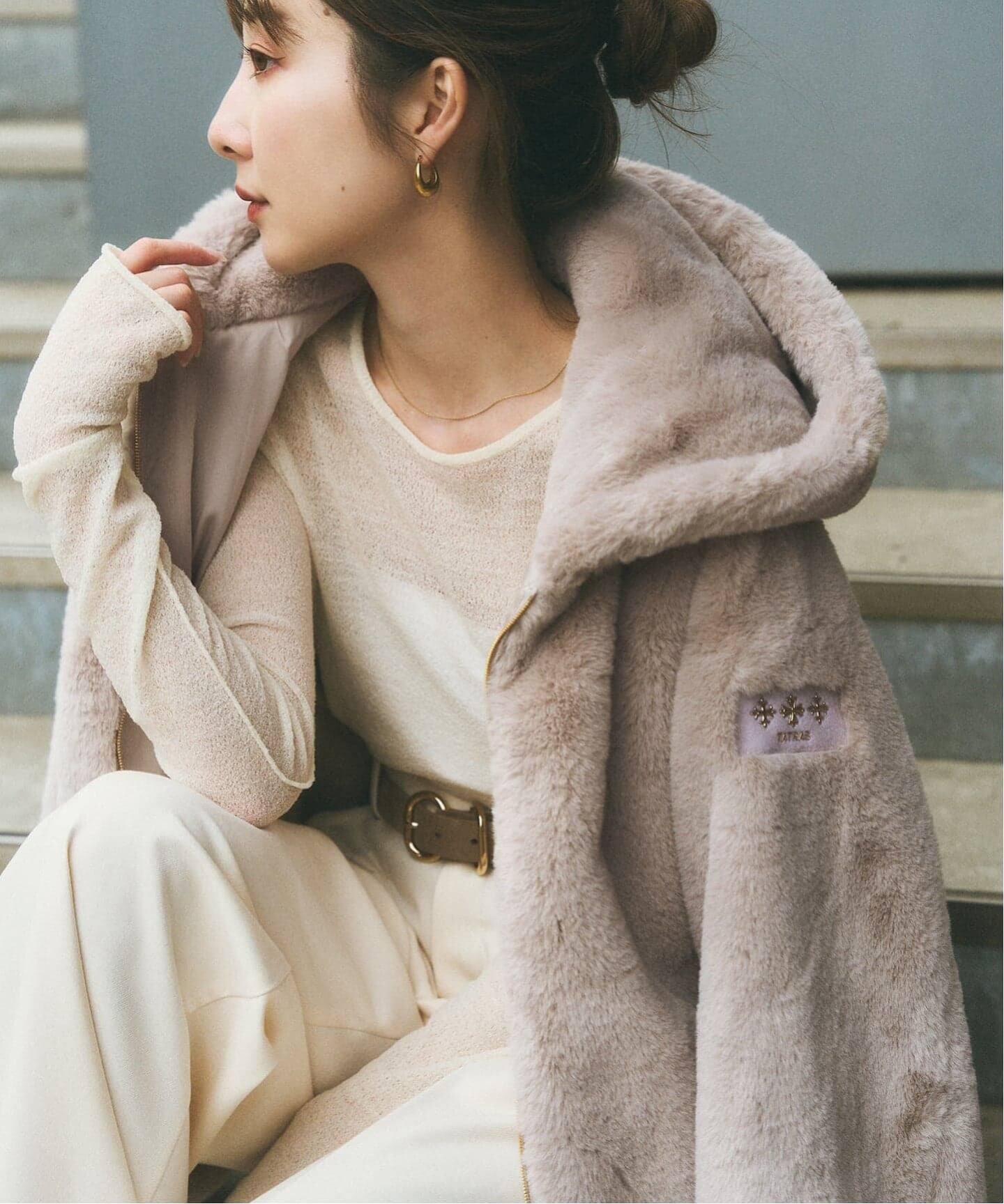 【値下げ】TATRAS ユモラ ボアブルゾン ベージュ 02大人気モデル WEB限定追加》TATRAS/タトラス YUMOLA(ユモラ)（ボア・フリース