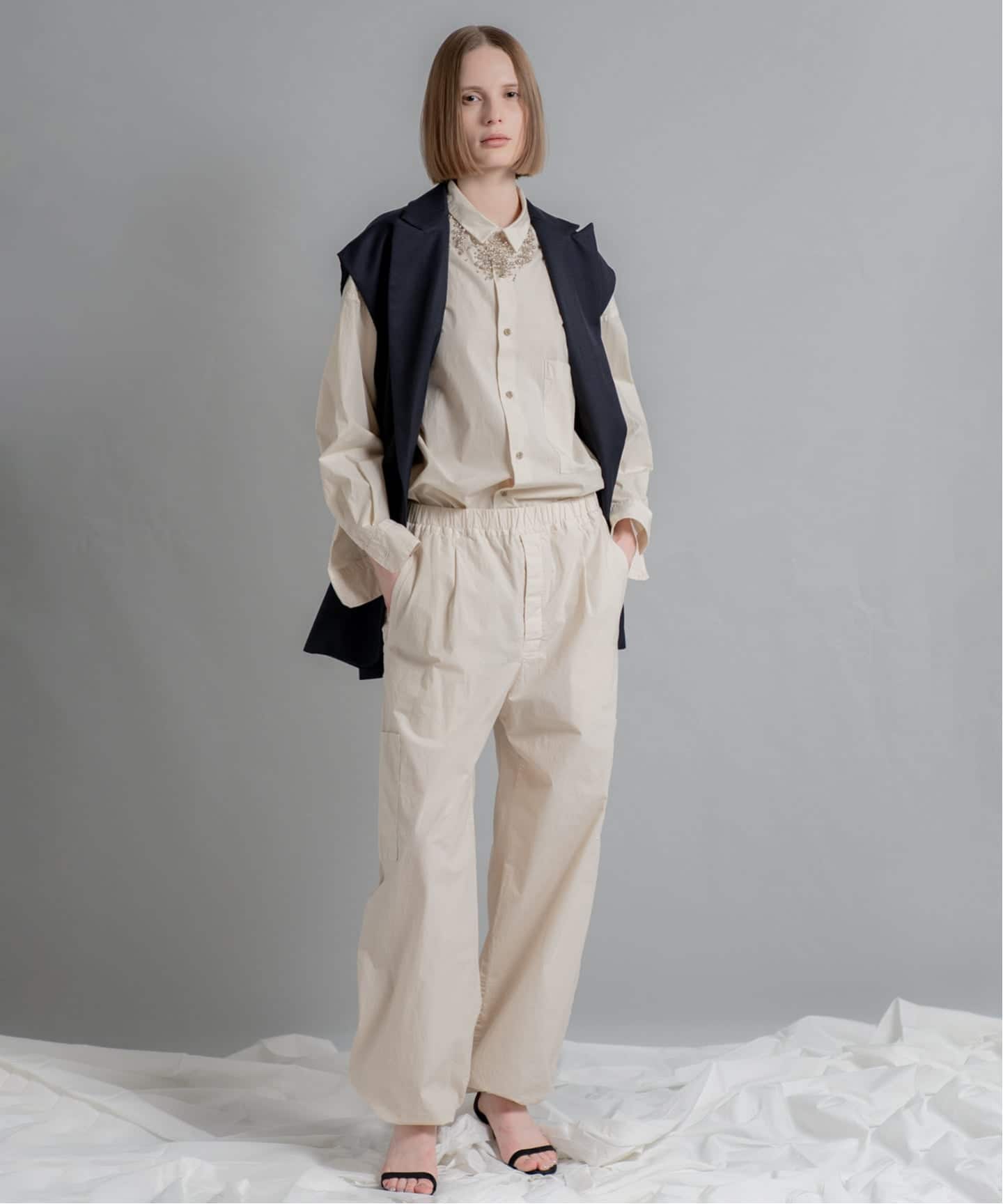 TAILORED COLLAR GIRET / テイラードカラージレ】（ベスト）｜CALMER