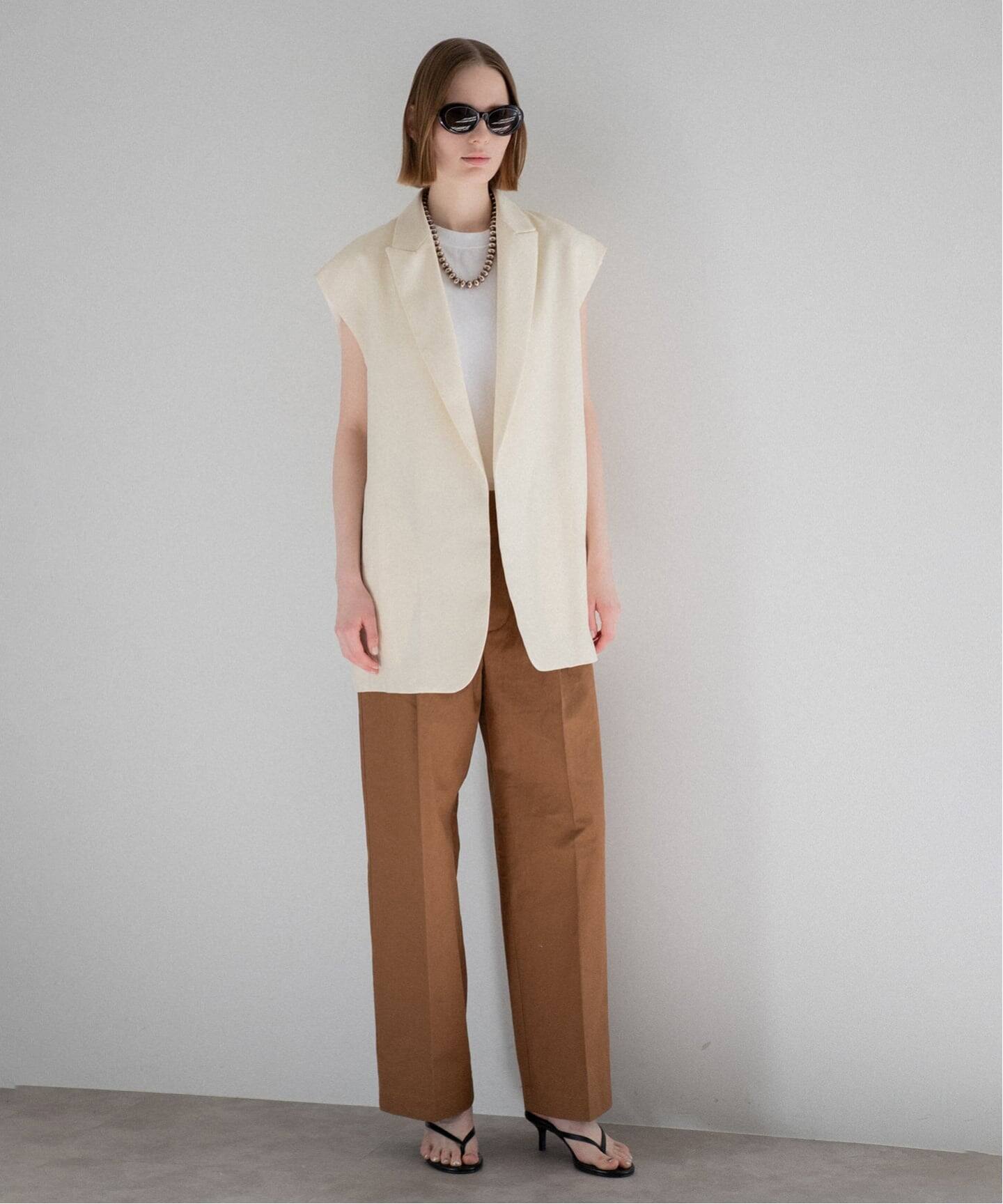 TAILORED COLLAR GIRET / テイラードカラージレ】（ベスト）｜CALMER