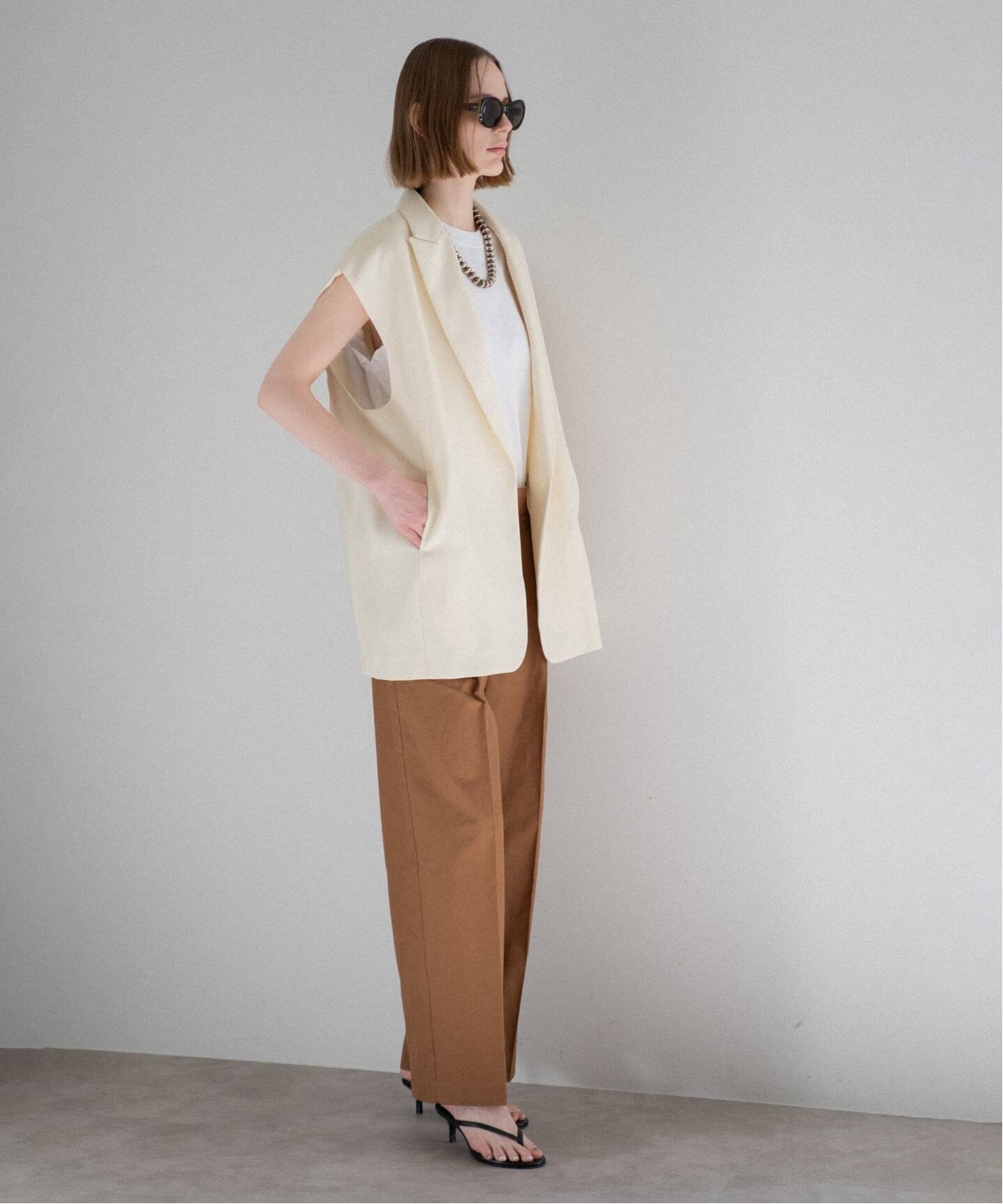 TAILORED COLLAR GIRET / テイラードカラージレ】（ベスト）｜CALMER