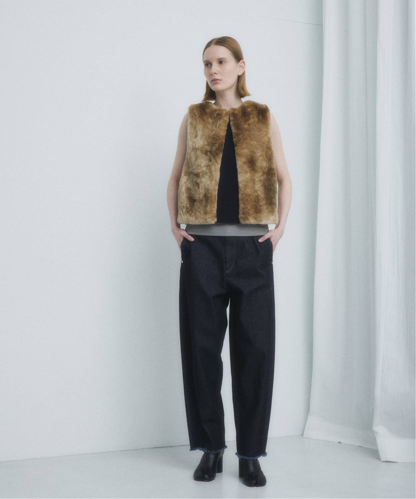 FUR VEST / ファーベスト（ベスト）｜CALMER（カルメール）の通販